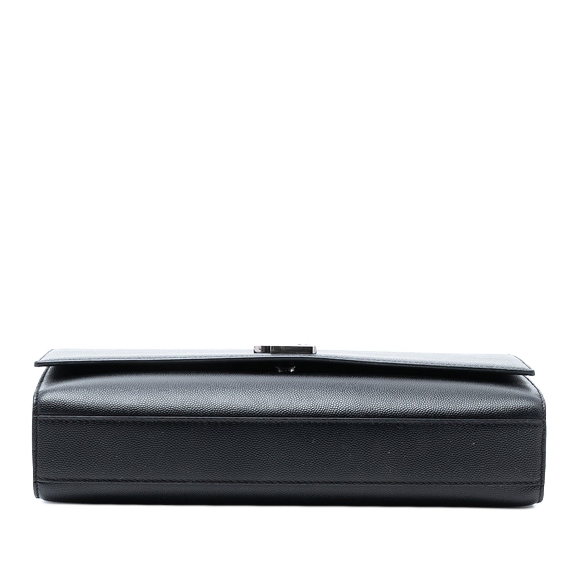 Saint Laurent Paris Medium Grain De Poudre Leather Monogram Kate Crossbody Size ONE SIZE - 3 Thumbnail