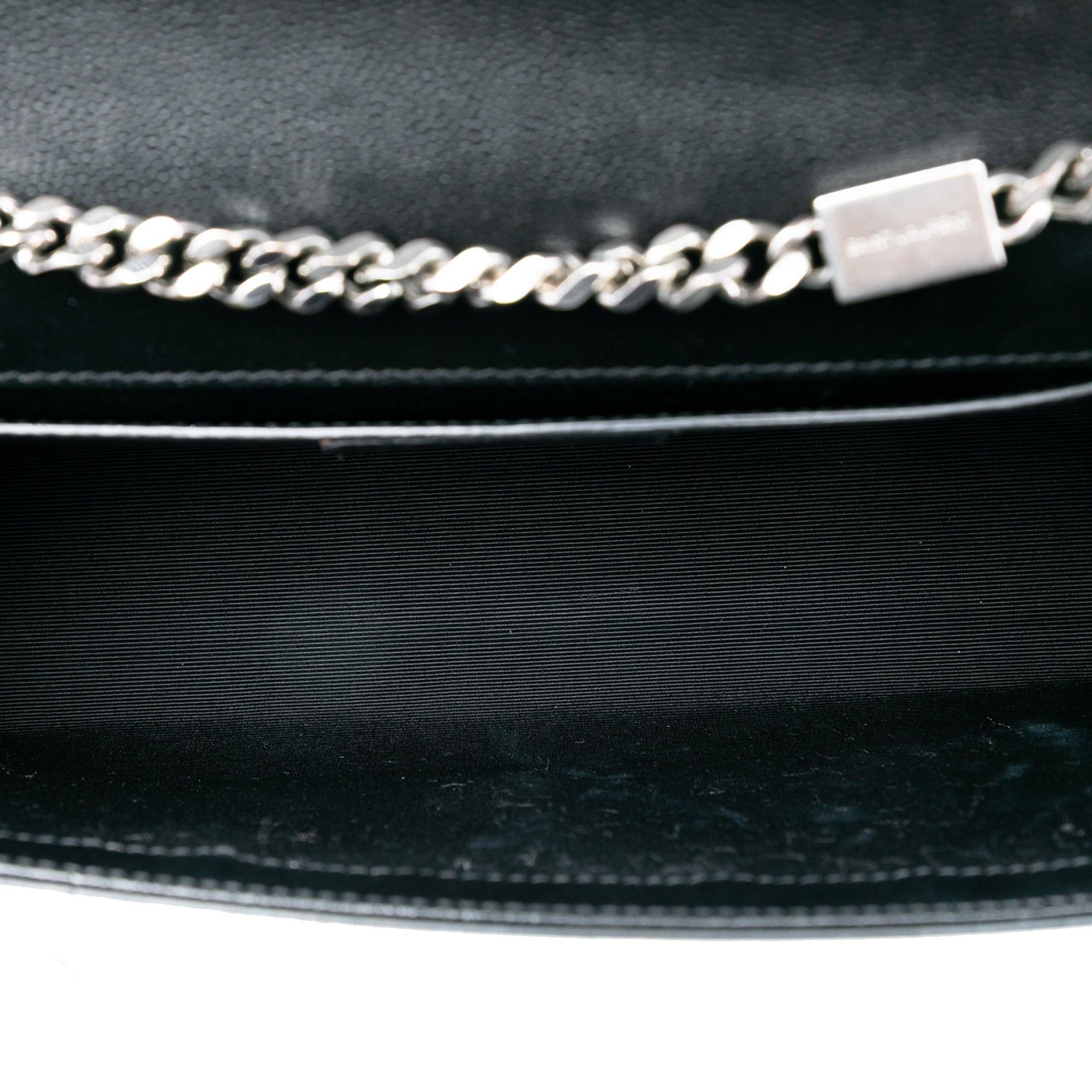 Saint Laurent Paris Medium Grain De Poudre Leather Monogram Kate Crossbody Size ONE SIZE - 4 Thumbnail