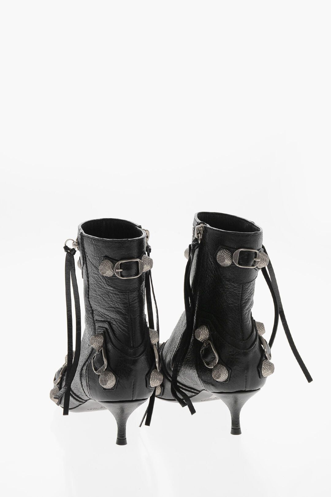 Balenciaga Hammered Patent Leather Ankle Boots CAGOLE with Studs 5cm Size US 6 / IT 36 - 2 Thumbnail