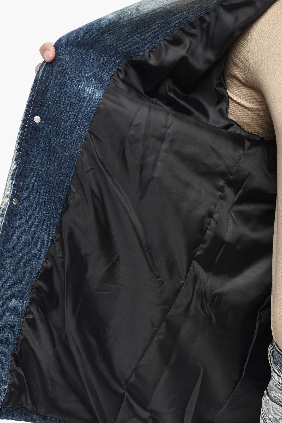 Diesel Oversized Denim Jacket With Logo Buttons Size US S / EU 44-46 / 1 - 5 Thumbnail