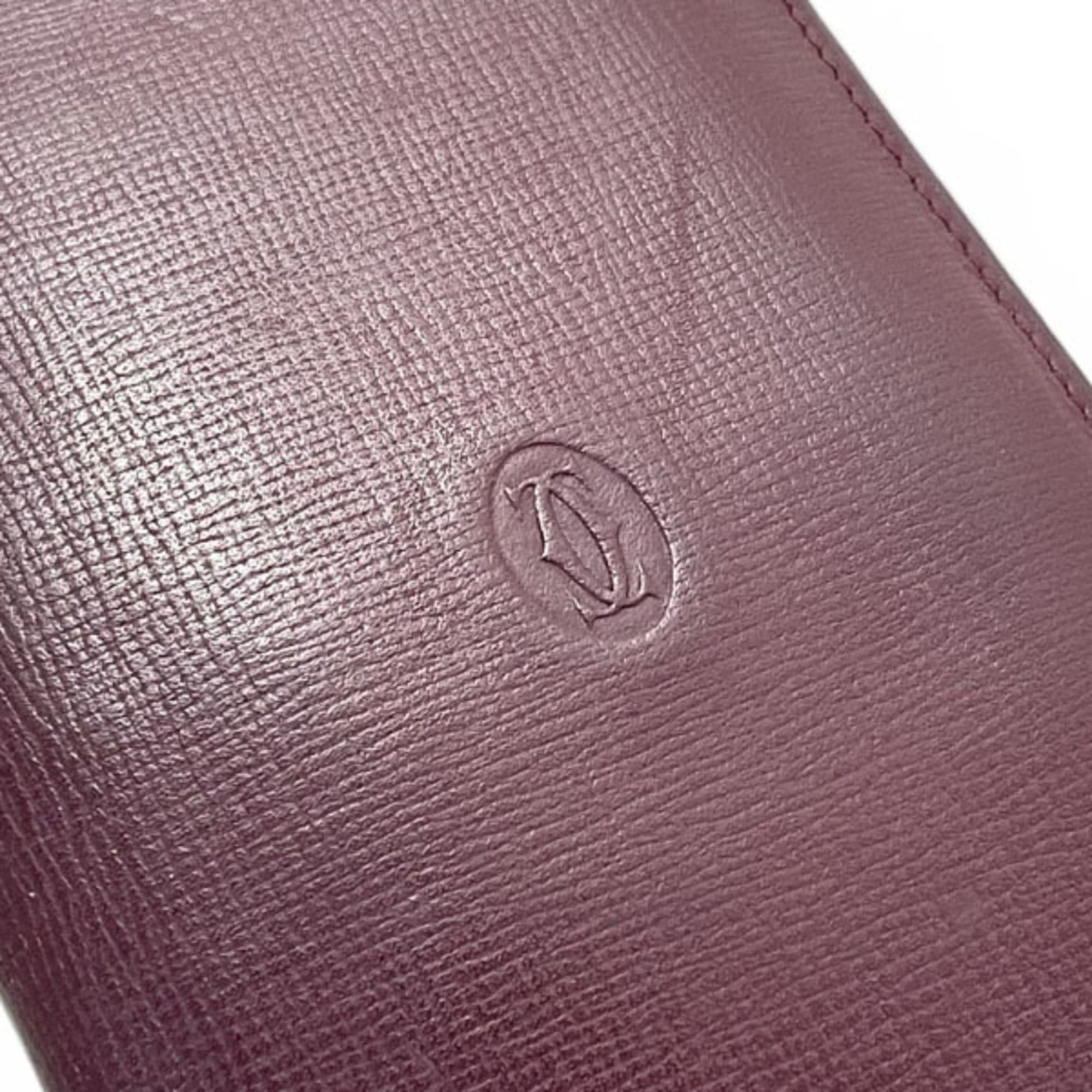 Cartier Cartier Must Bifold Wallet, Leather, Bordeaux, 2C, KK-16850 Size ONE SIZE - 5 Thumbnail