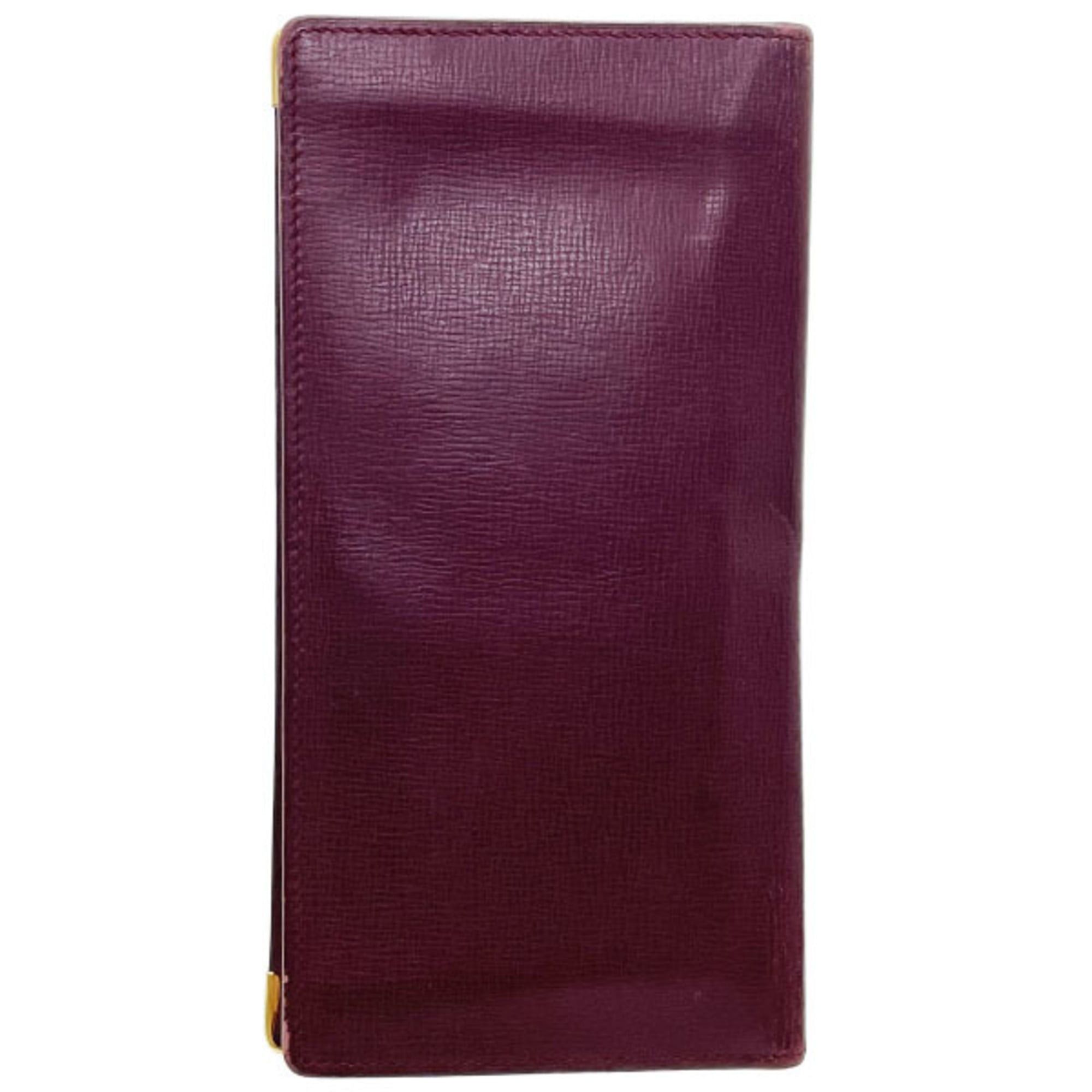 Cartier Cartier Must Bifold Wallet, Leather, Bordeaux, 2C, KK-16850 Size ONE SIZE - 2 Thumbnail