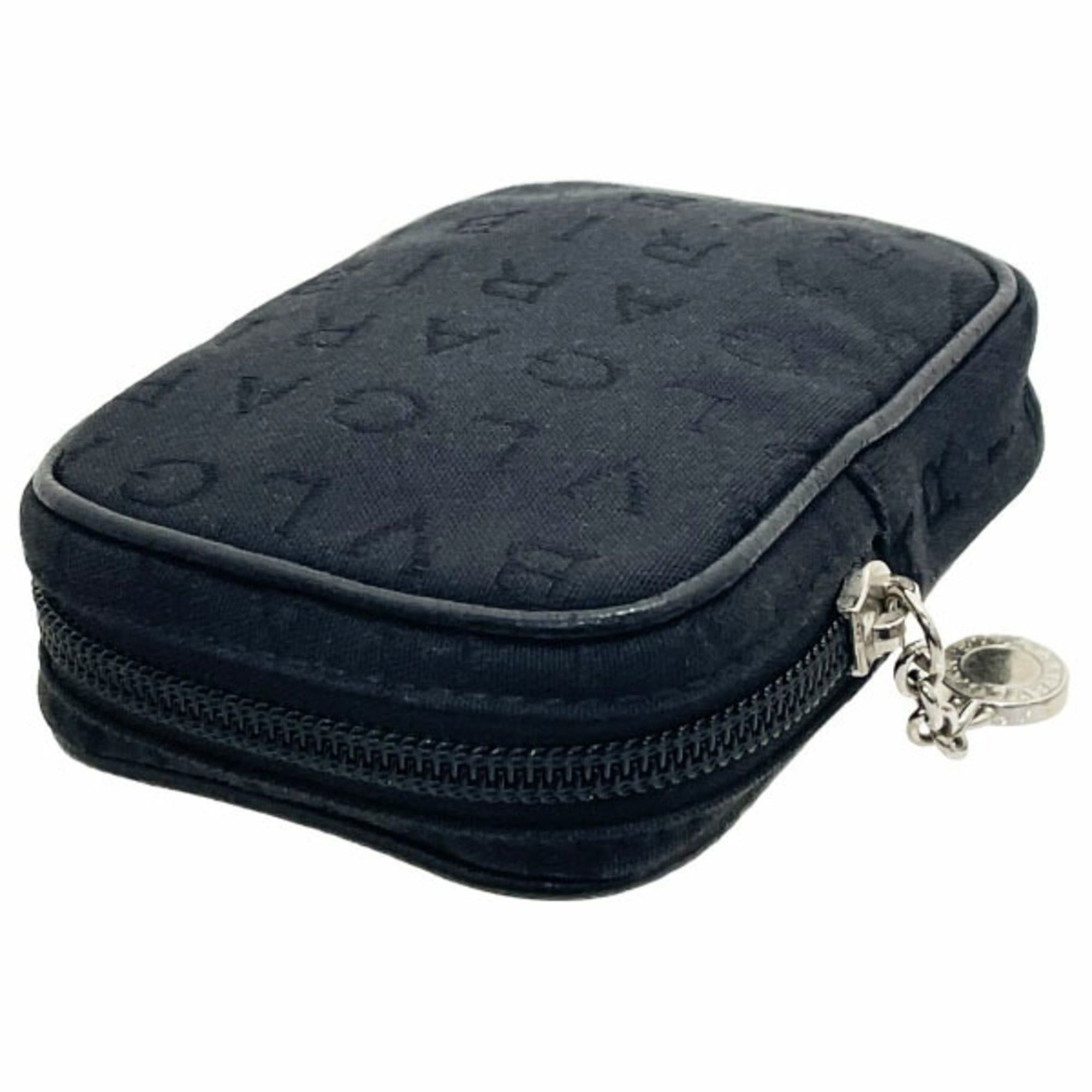 Bvlgari BVLGARI Lettere Mania Cigarette Case, Canvas, Black, 26544, IQOS Pouch, TT-16624 Size ONE SIZE - 3 Thumbnail