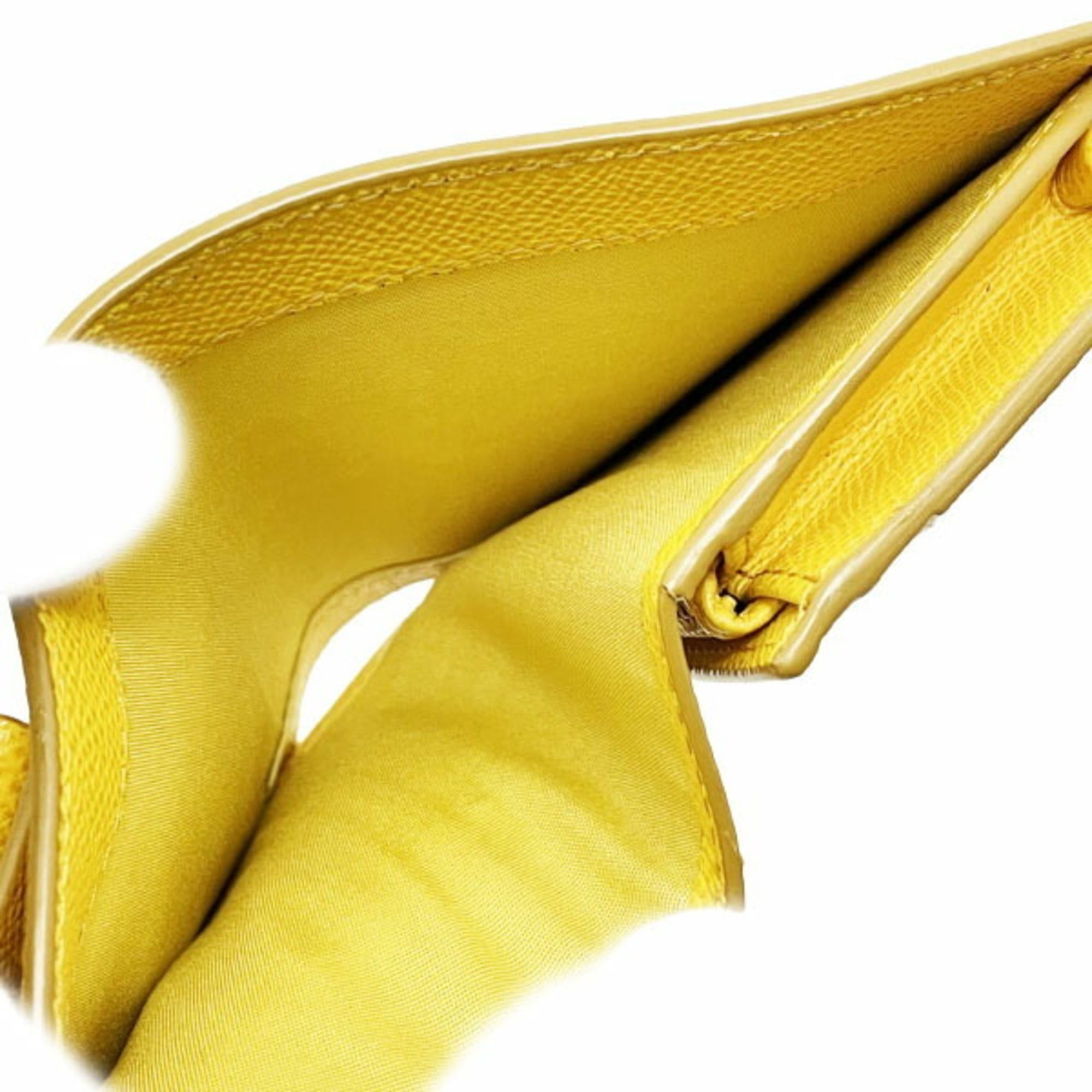 Salvatore Ferragamo Salvatore Ferragamo Vara Bifold Wallet in Yellow Leather, Size 22 (D515) and VARA Compact with Ribbon (MAN-12035). Size ONE SIZE - 7 Thumbnail