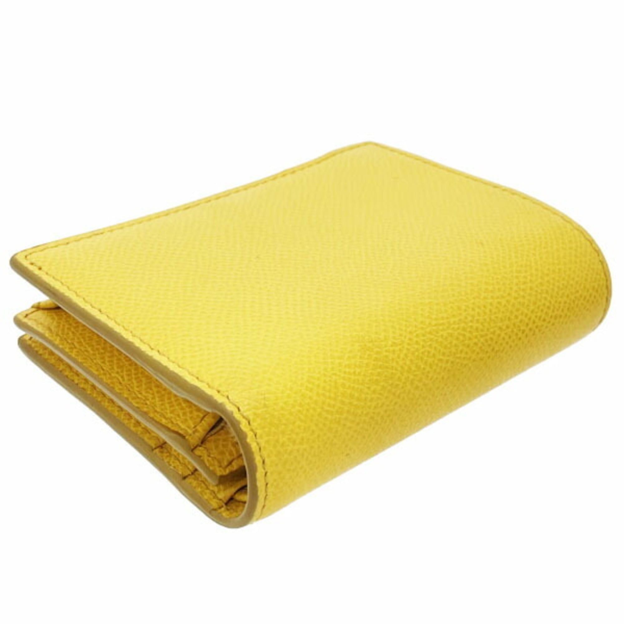 Salvatore Ferragamo Salvatore Ferragamo Vara Bifold Wallet in Yellow Leather, Size 22 (D515) and VARA Compact with Ribbon (MAN-12035). Size ONE SIZE - 3 Thumbnail