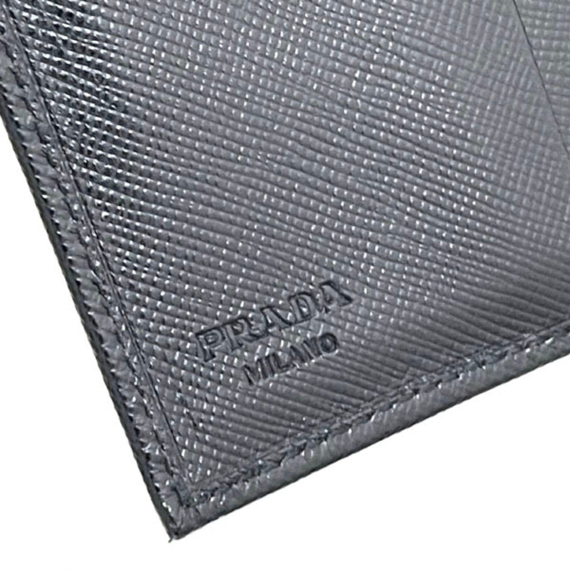 Prada Prada Triangle Trifold Wallet, Saffiano Leather, Black, M510A, PRADA Plate, Medium SAFFIANO NERO, YY-16549 Size ONE SIZE - 11 Thumbnail