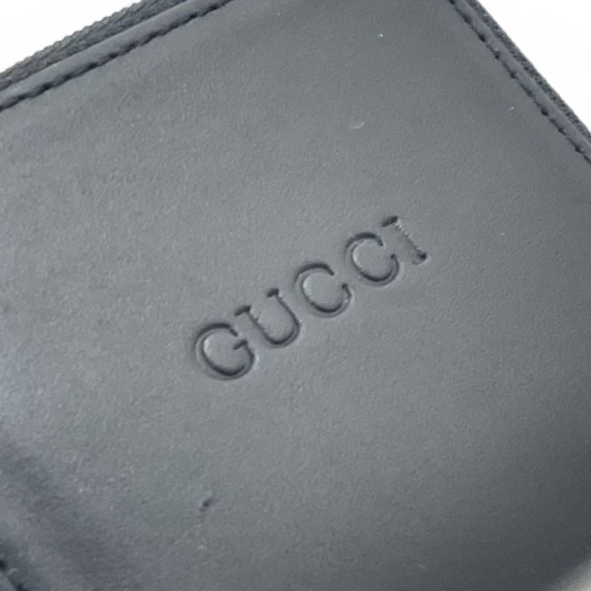 Gucci Gucci Coin Case, Round Purse, Black Leather, 030 0416, GUCCI Purse NN-16523 Size ONE SIZE - 5 Thumbnail