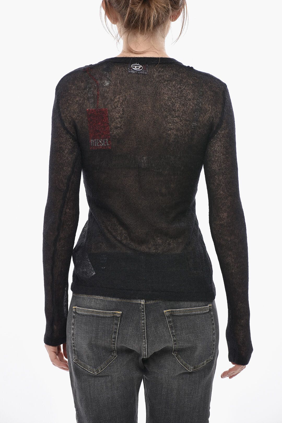Diesel Semi-Transparent Cardigan M-ARINA With V-Neck Size M / US 6-8 / IT 42-44 - 2 Thumbnail