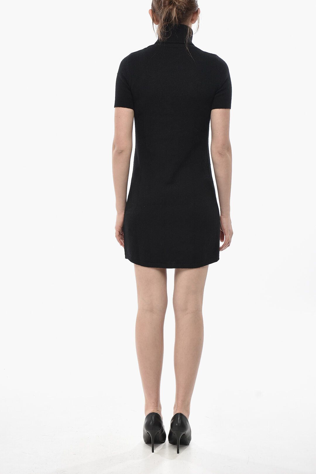 Diesel Virgin Wool and Cashmere Dress M-ARGARET-DRS With Cut-Out Logo Size XS / US 0-2 / IT 36-38 - 2 Thumbnail