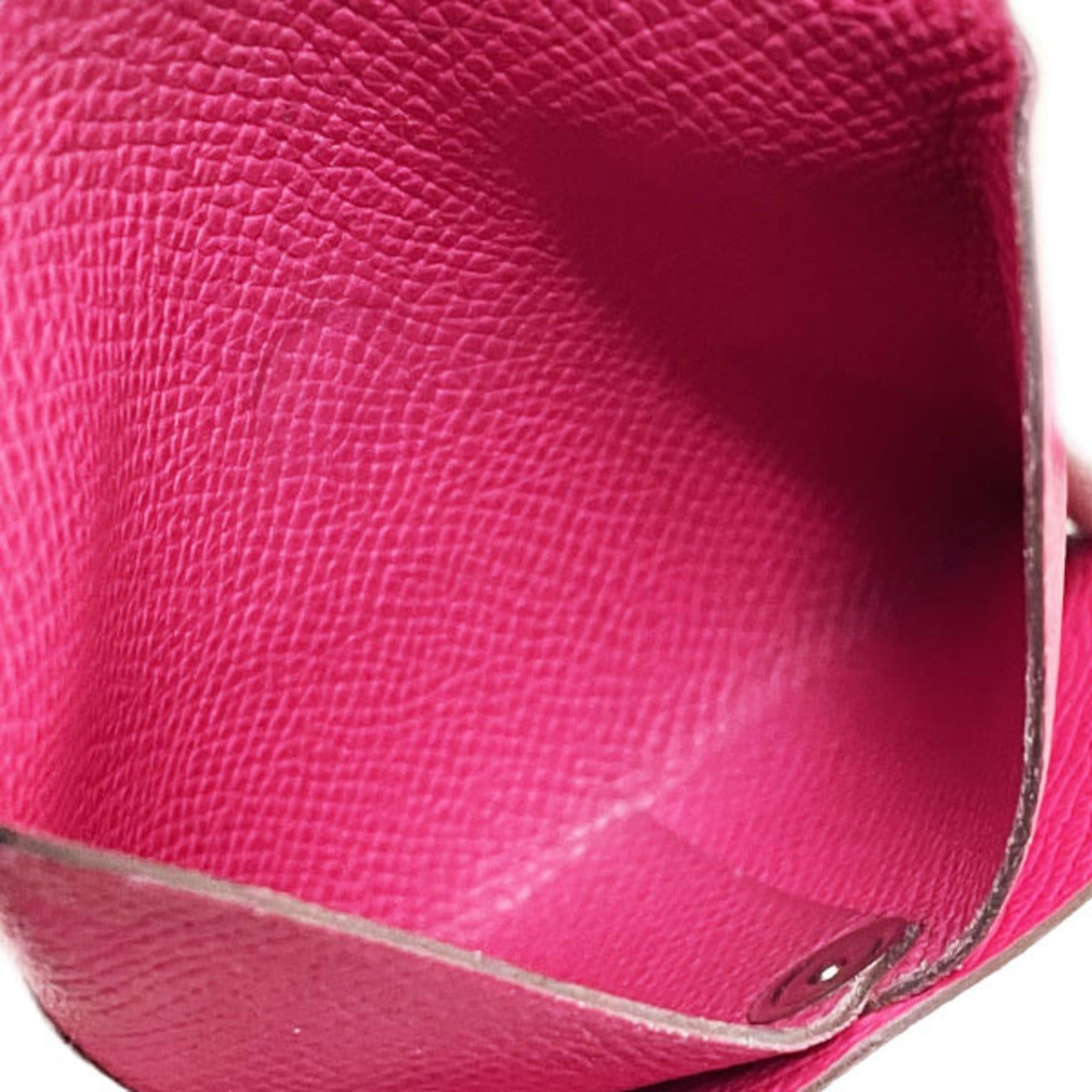 Hermes Hermès Bastia Coin Case, Pink Leather, HERMES Purse, HWN-16325 Size ONE SIZE - 5 Thumbnail