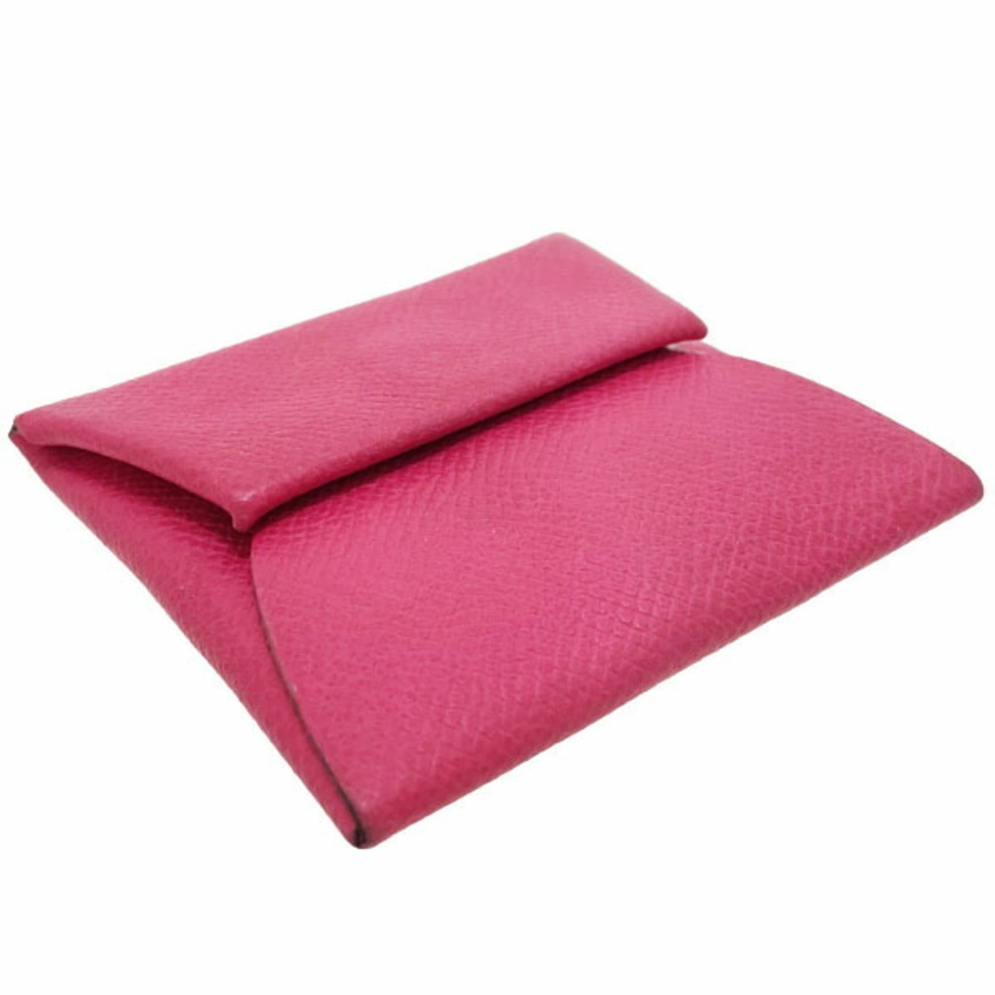 Hermes Hermès Bastia Coin Case, Pink Leather, HERMES Purse, HWN-16325 Size ONE SIZE - 3 Thumbnail