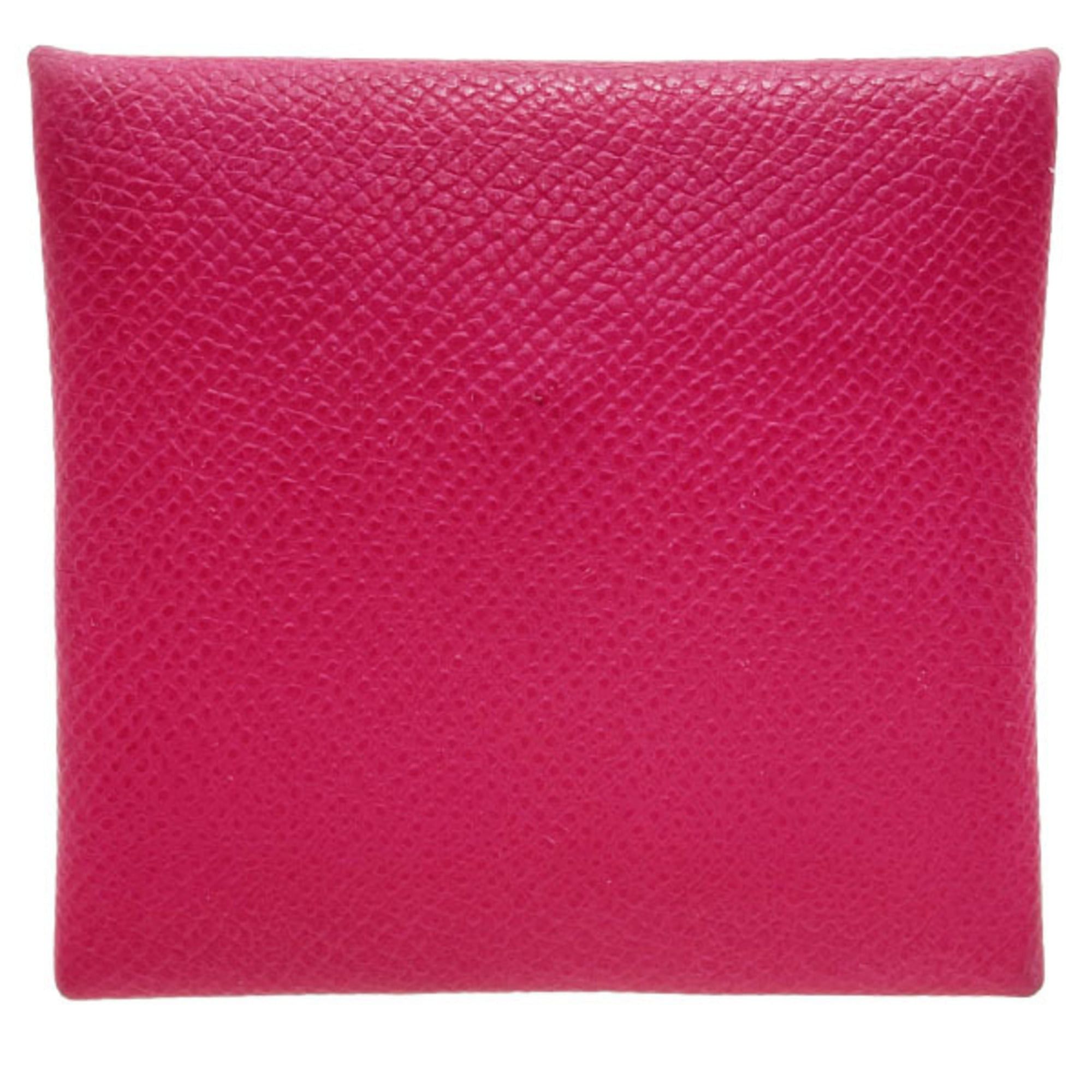 Hermes Hermès Bastia Coin Case, Pink Leather, HERMES Purse, HWN-16325 Size ONE SIZE - 2 Thumbnail