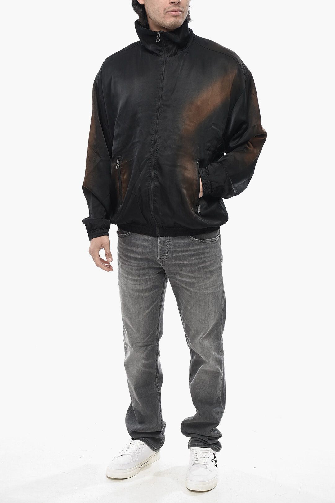 Diesel Bomber Jacket J-SMASH with Acid Wash Effect Size US M / EU 48-50 / 2 - 4 Thumbnail