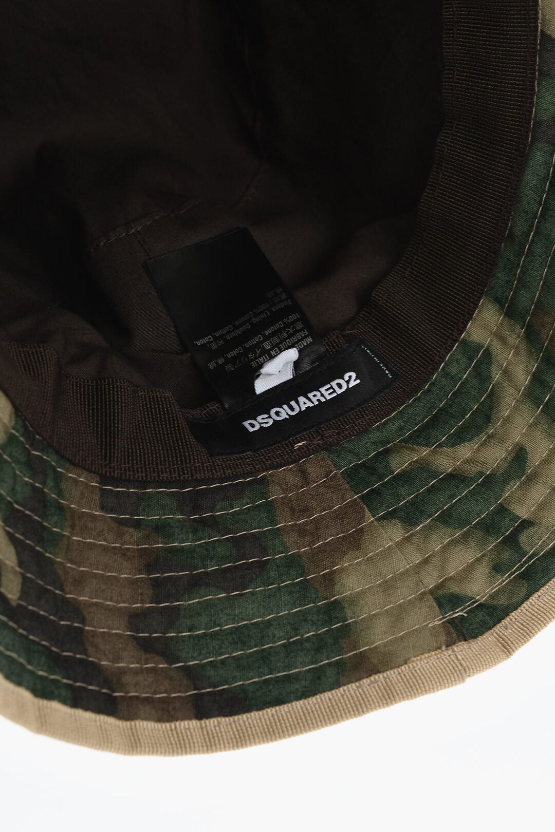 Dsquared2 Camouflage Bucket Hat with Pocket Size ONE SIZE - 4 Thumbnail