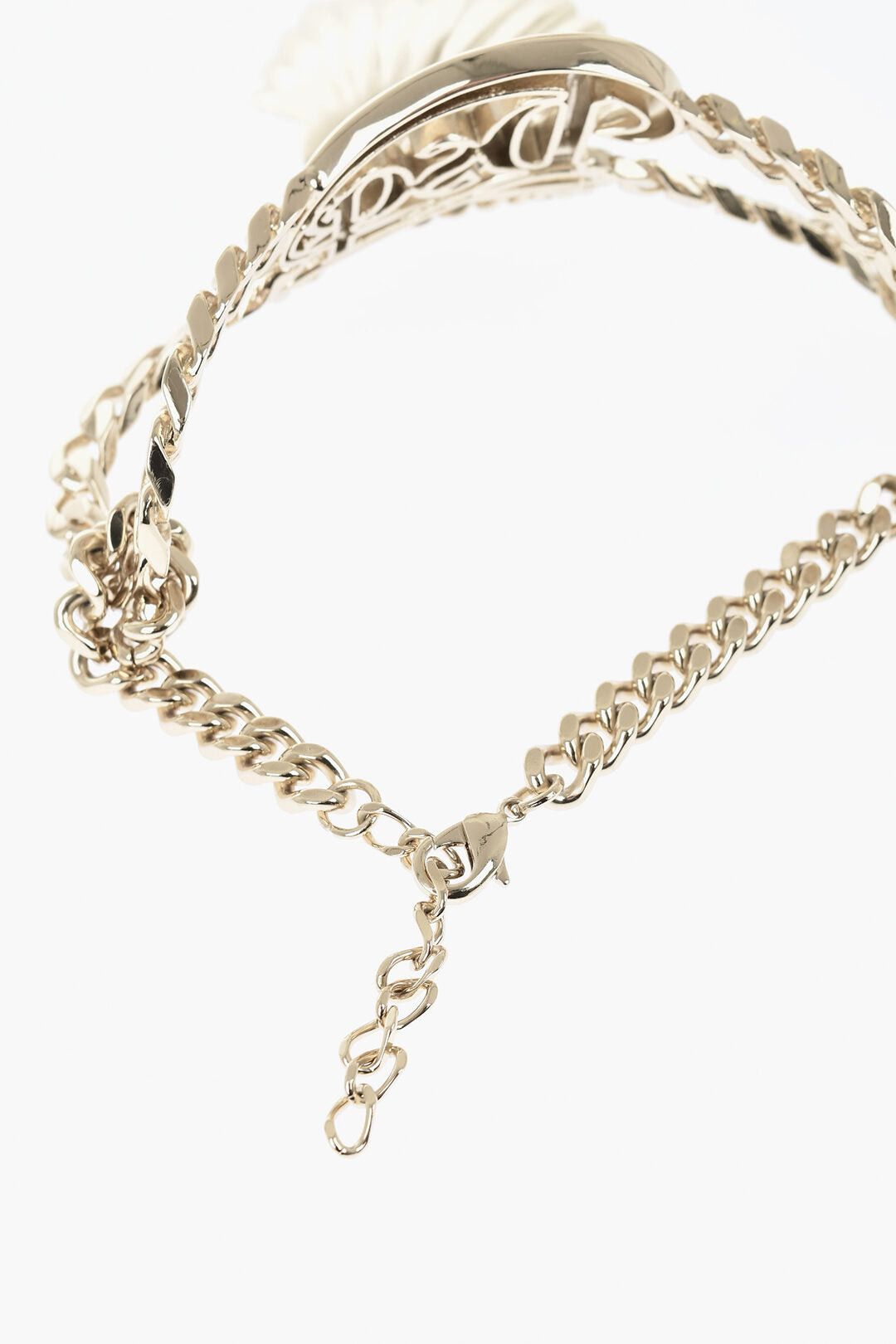 Dsquared2 Gold-Tone Metal Necklace with Shell-Shaped Pendant Size ONE SIZE - 3 Thumbnail