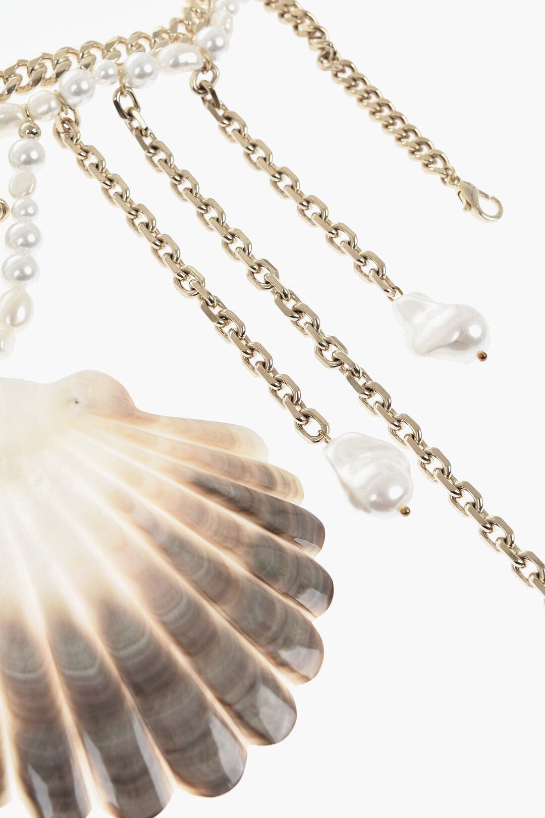 Dsquared2 Brass Choker with Pearls and Shells Size ONE SIZE - 3 Thumbnail