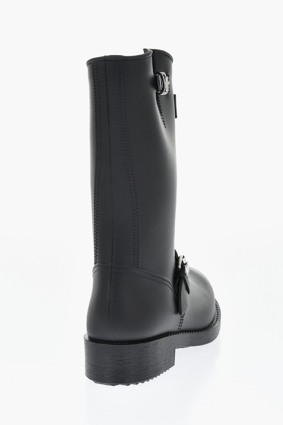 Dsquared2 Solid Color Biker Ankle Boots with Double Buckle Size US 11 / IT 41 - 2 Thumbnail