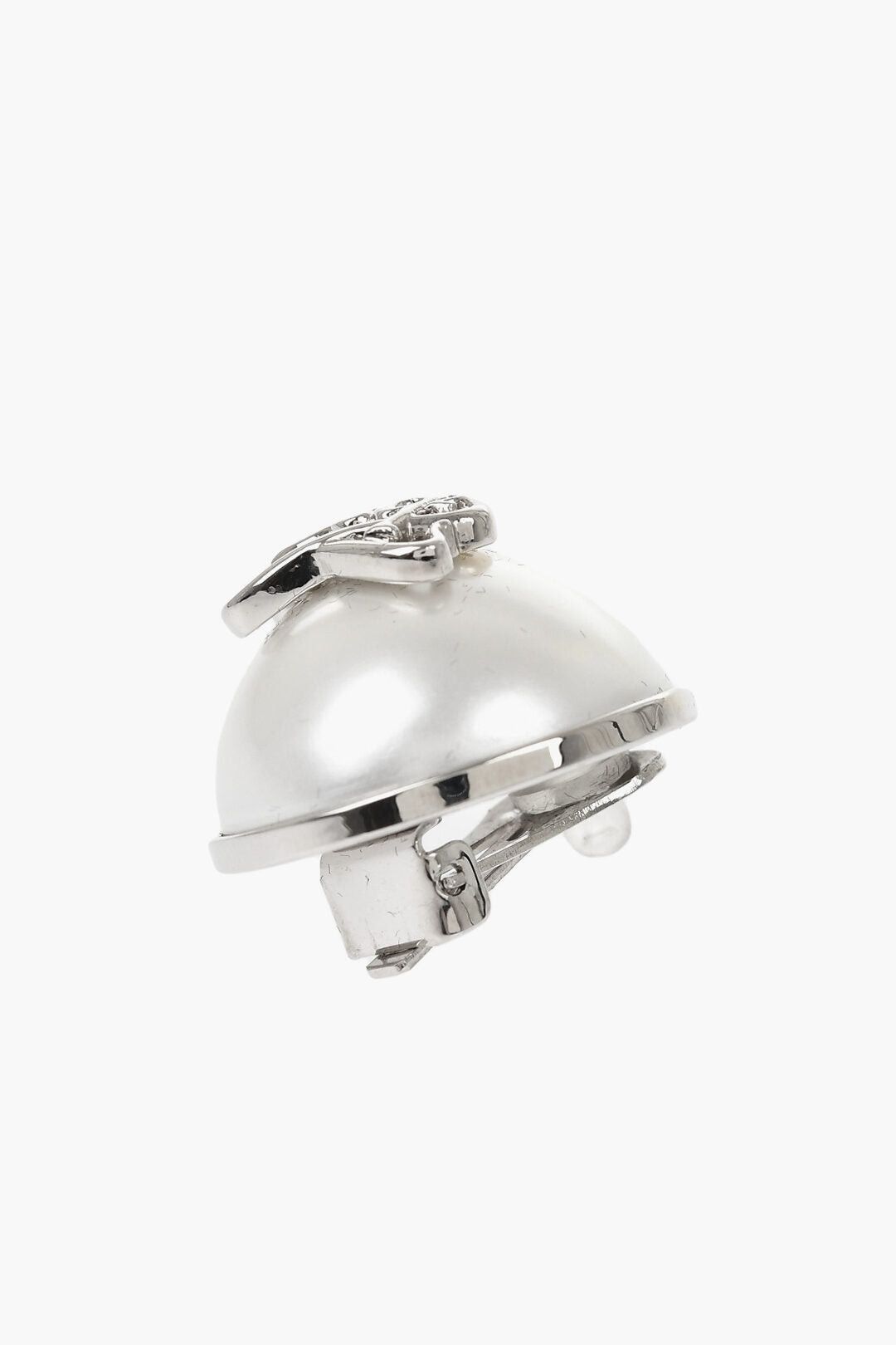 Dsquared2 Metal Clip-On Earrings with Embossed Monogram Size ONE SIZE - 2 Thumbnail