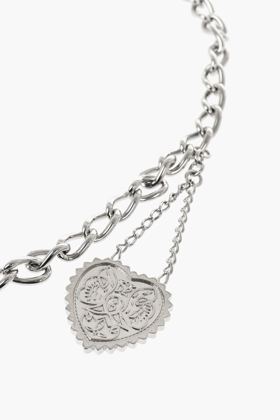 Dsquared2 Chain Belt with Heart-Shaped Pendant Size ONE SIZE - 2 Thumbnail