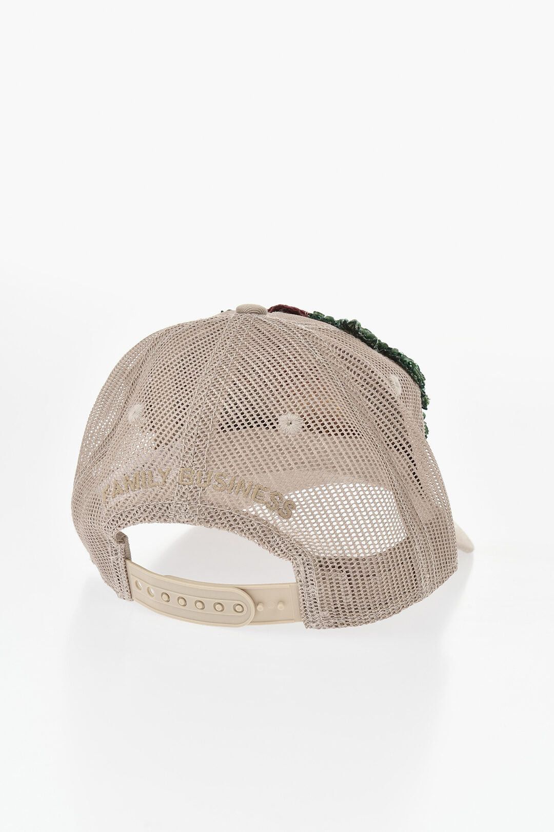 Dsquared2 Cotton and Mesh Baseball Cap TROPICAL with Bead and Sequin Embellishments Size ONE SIZE - 2 Thumbnail