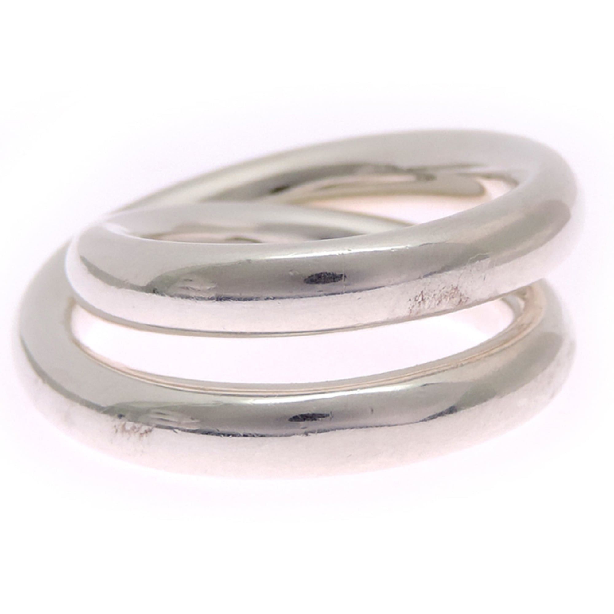 Hermes Hermes Hermès Vertige #54 SV925 Men's Ring H104261B Silver 925 Size ONE SIZE - 4 Thumbnail