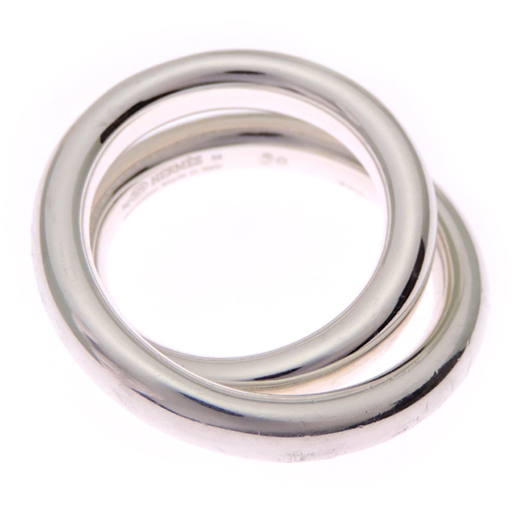 Hermes Hermes Hermès Vertige #54 SV925 Men's Ring H104261B Silver 925 Size ONE SIZE - 2 Thumbnail