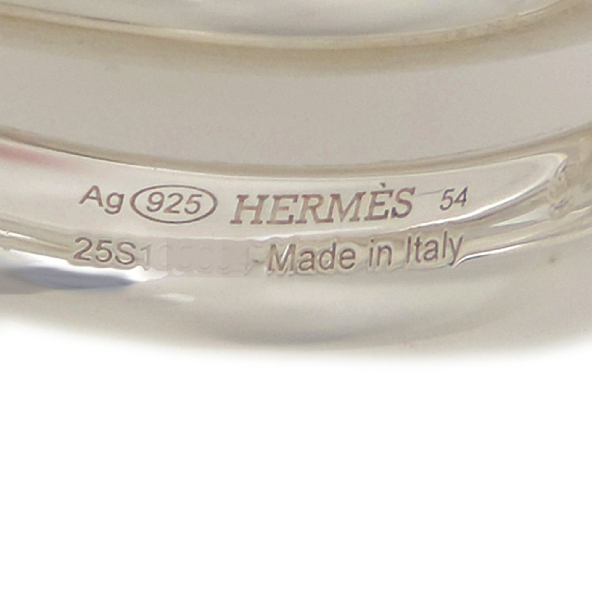 Hermes Hermes Hermès Vertige #54 SV925 Men's Ring H104261B Silver 925 Size ONE SIZE - 5 Thumbnail