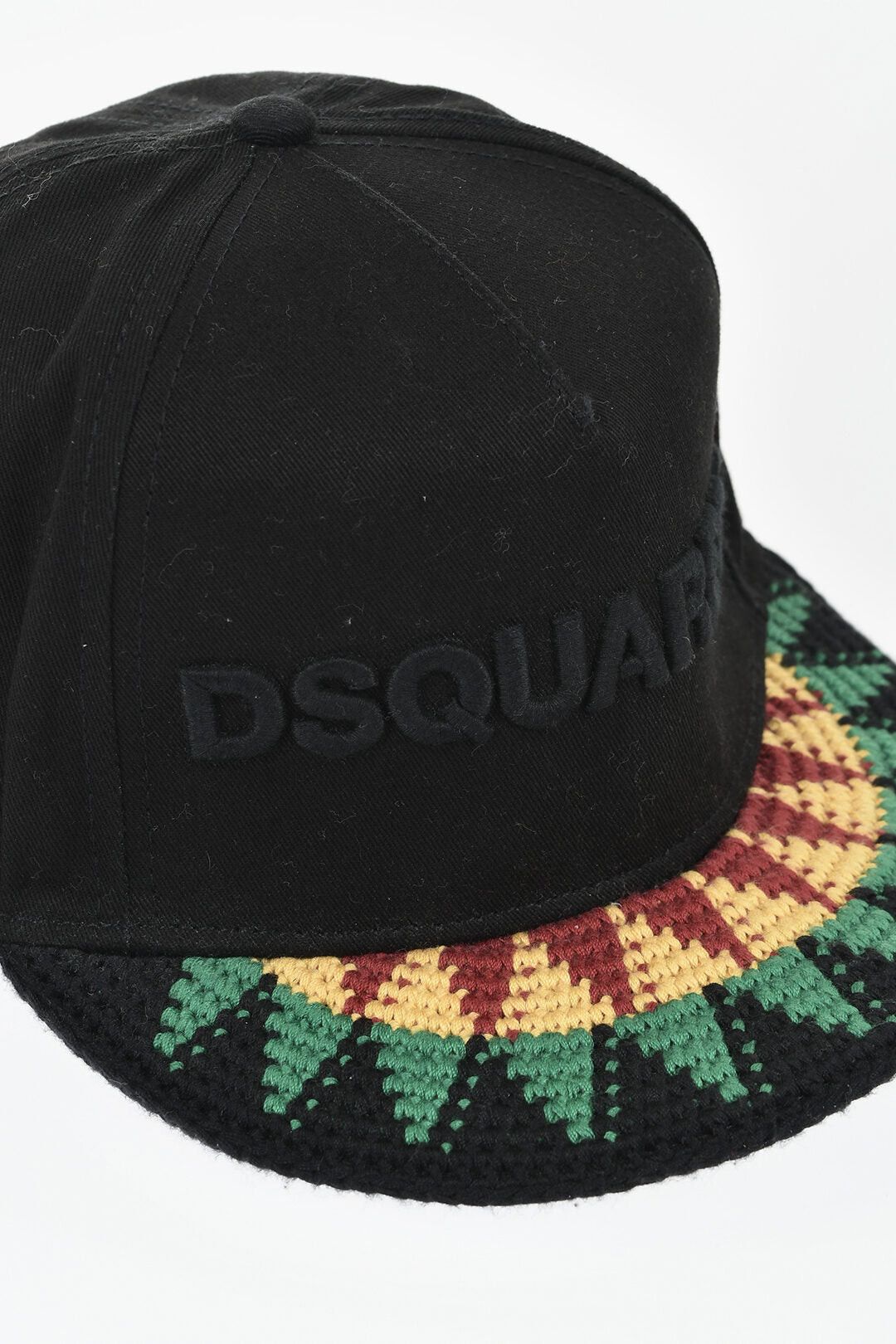 Dsquared2 Could You Be Loved Baseball Cap with Crochet Visor Size ONE SIZE - 3 Thumbnail