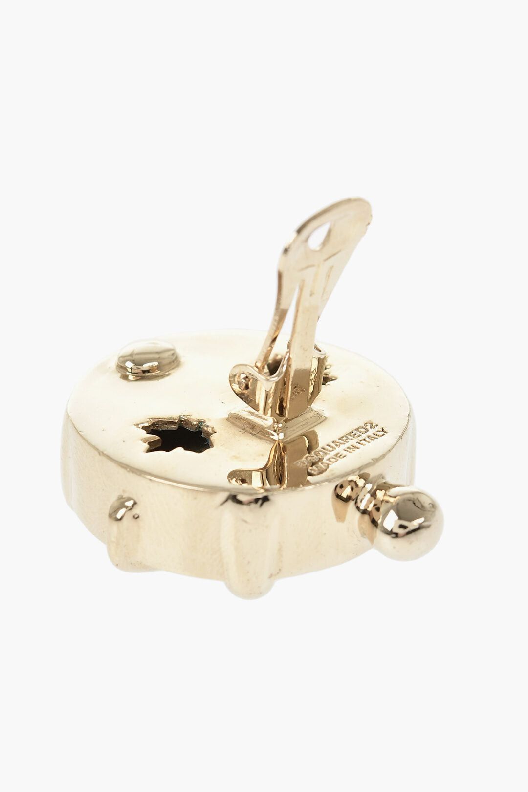 Dsquared2 Metal Clip-On Earrings With Set Crystals Size ONE SIZE - 3 Thumbnail
