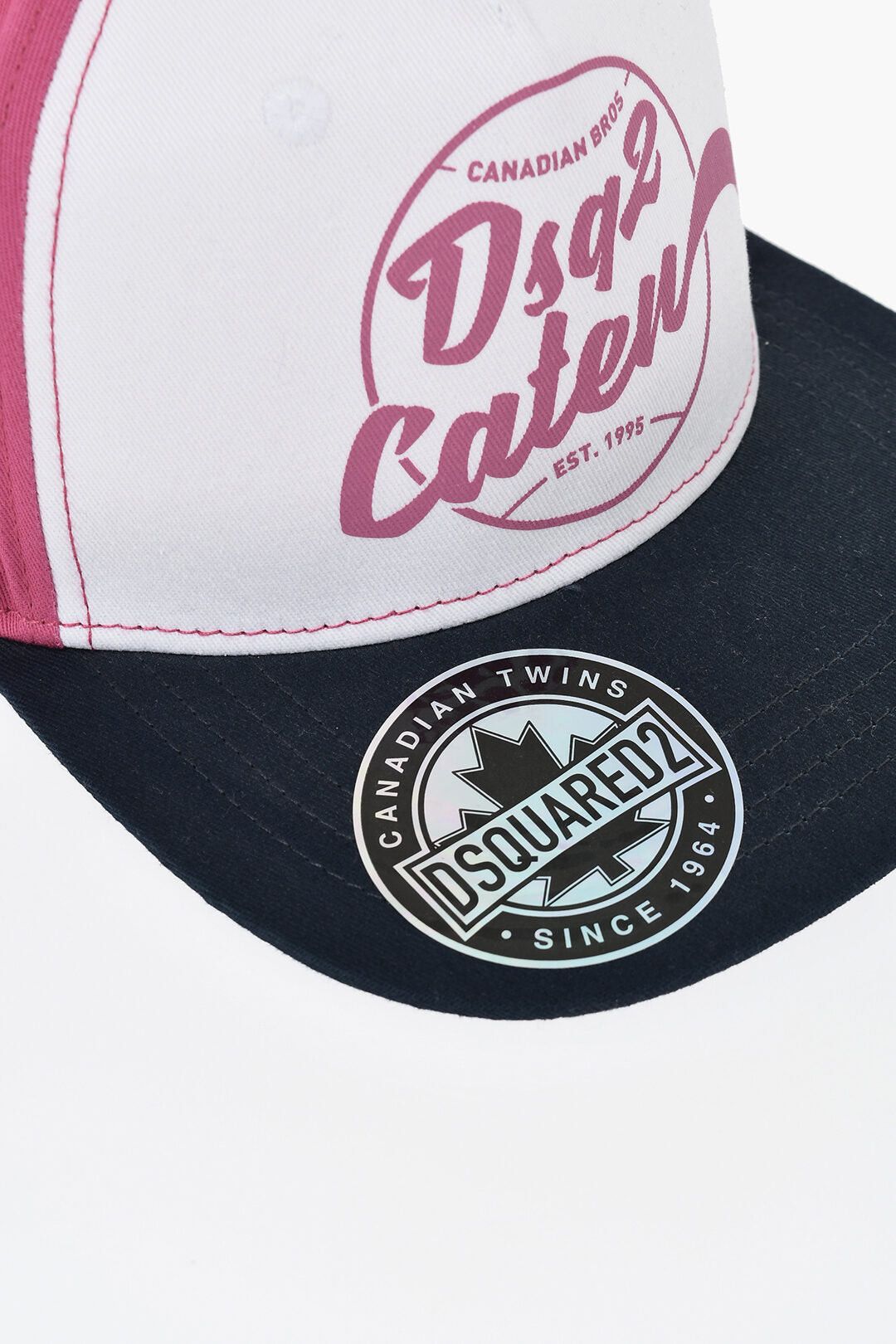 Dsquared2 Cotton Gabardine Baseball Hat With Printed Logo Size ONE SIZE - 3 Thumbnail