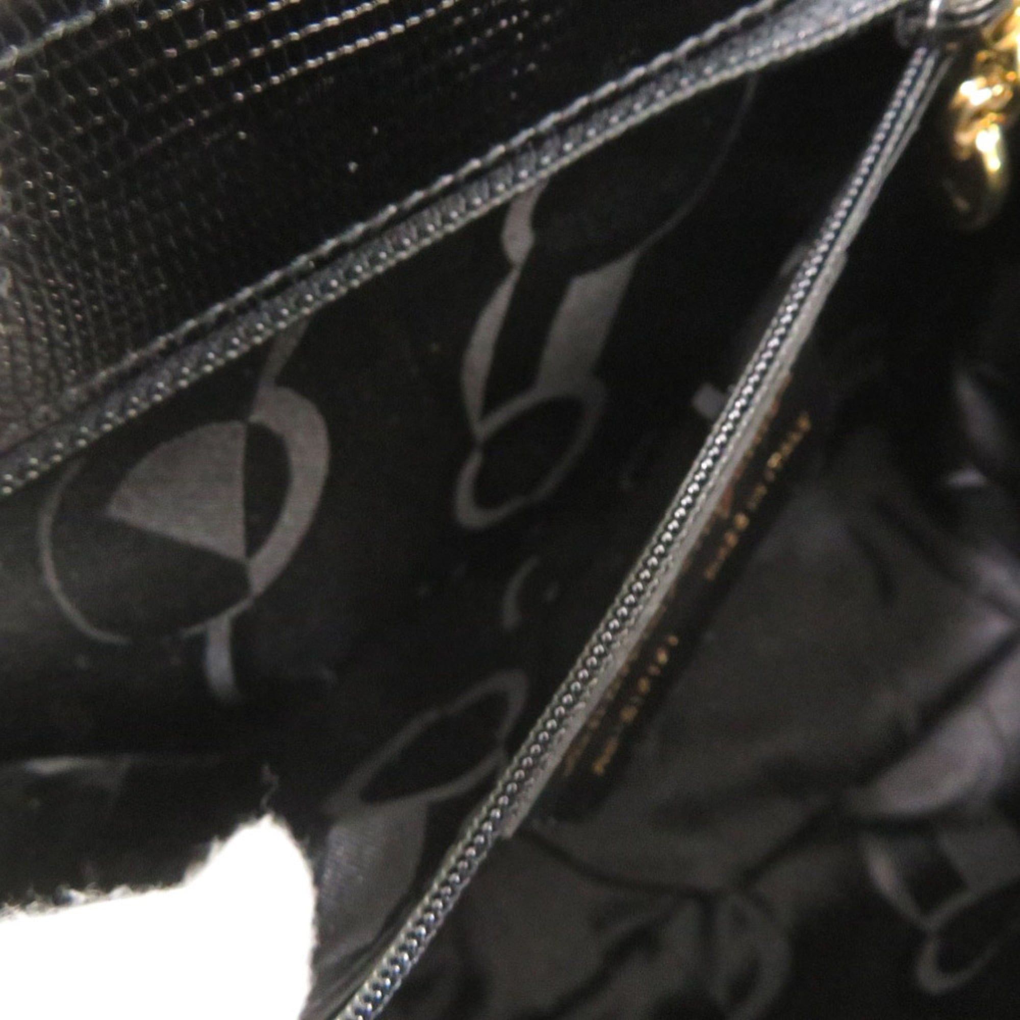 Salvatore Ferragamo Salvatore Ferragamo 2-Way Handbag AQ-216191 Embossed Leather Black 0814Salvatore Size ONE SIZE - 7 Thumbnail