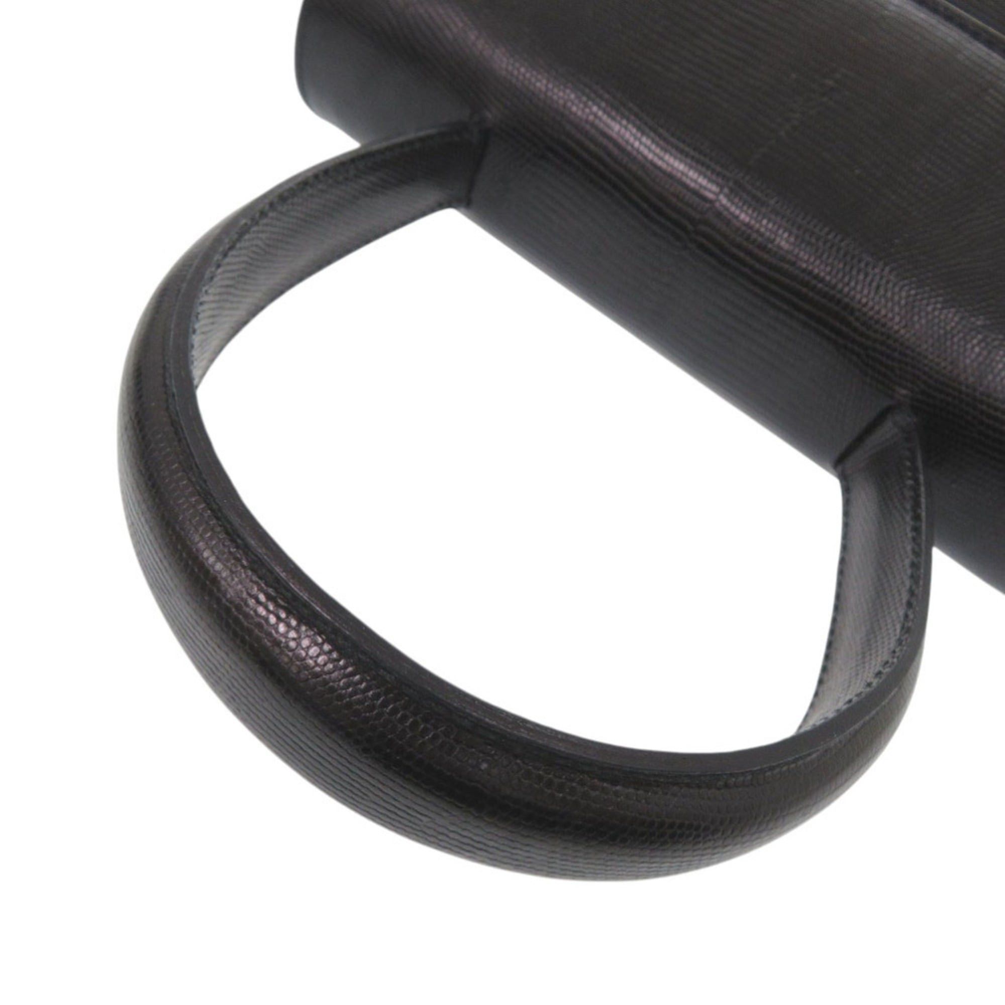 Salvatore Ferragamo Salvatore Ferragamo 2-Way Handbag AQ-216191 Embossed Leather Black 0814Salvatore Size ONE SIZE - 8 Thumbnail