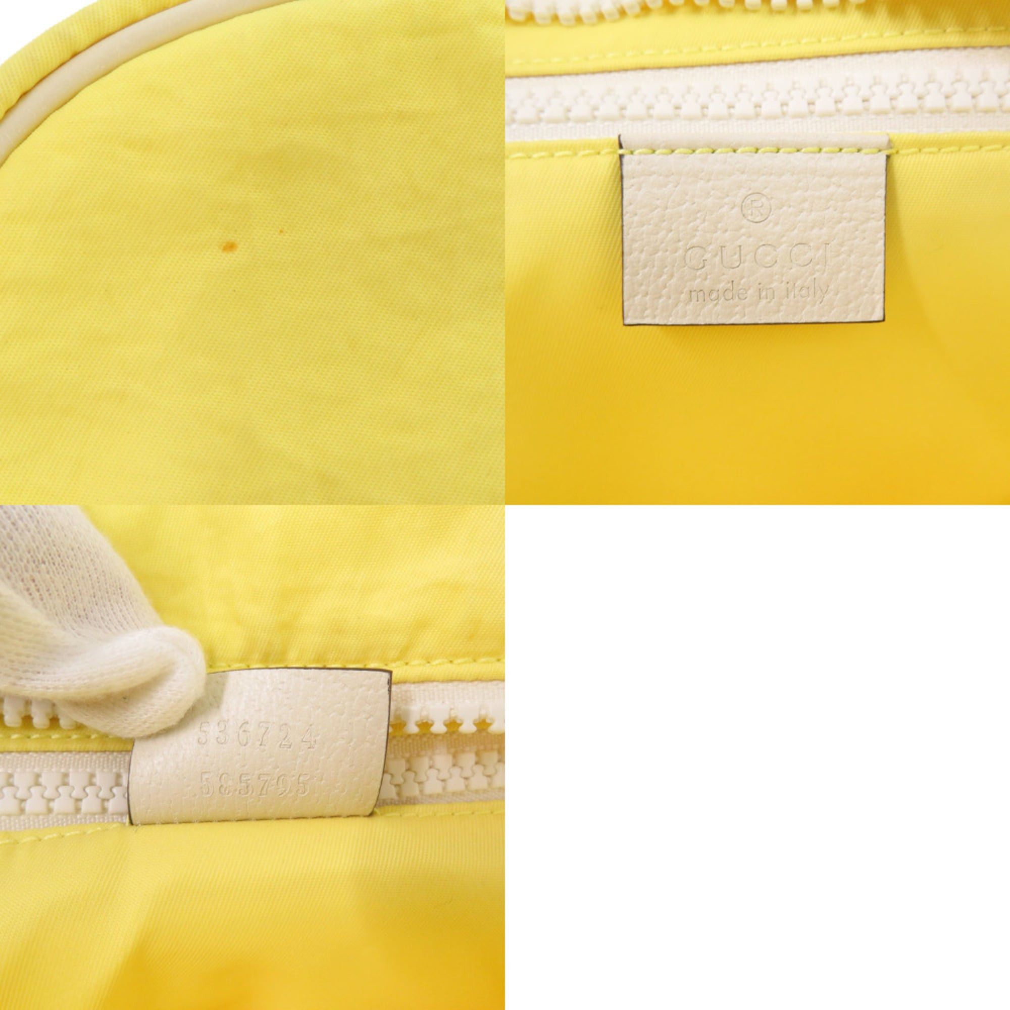 Gucci Excellent condition Gucci Interlocking G Blind for Love 536724 yellow backpack/daypack 0736GUCCI Size ONE SIZE - 9 Thumbnail