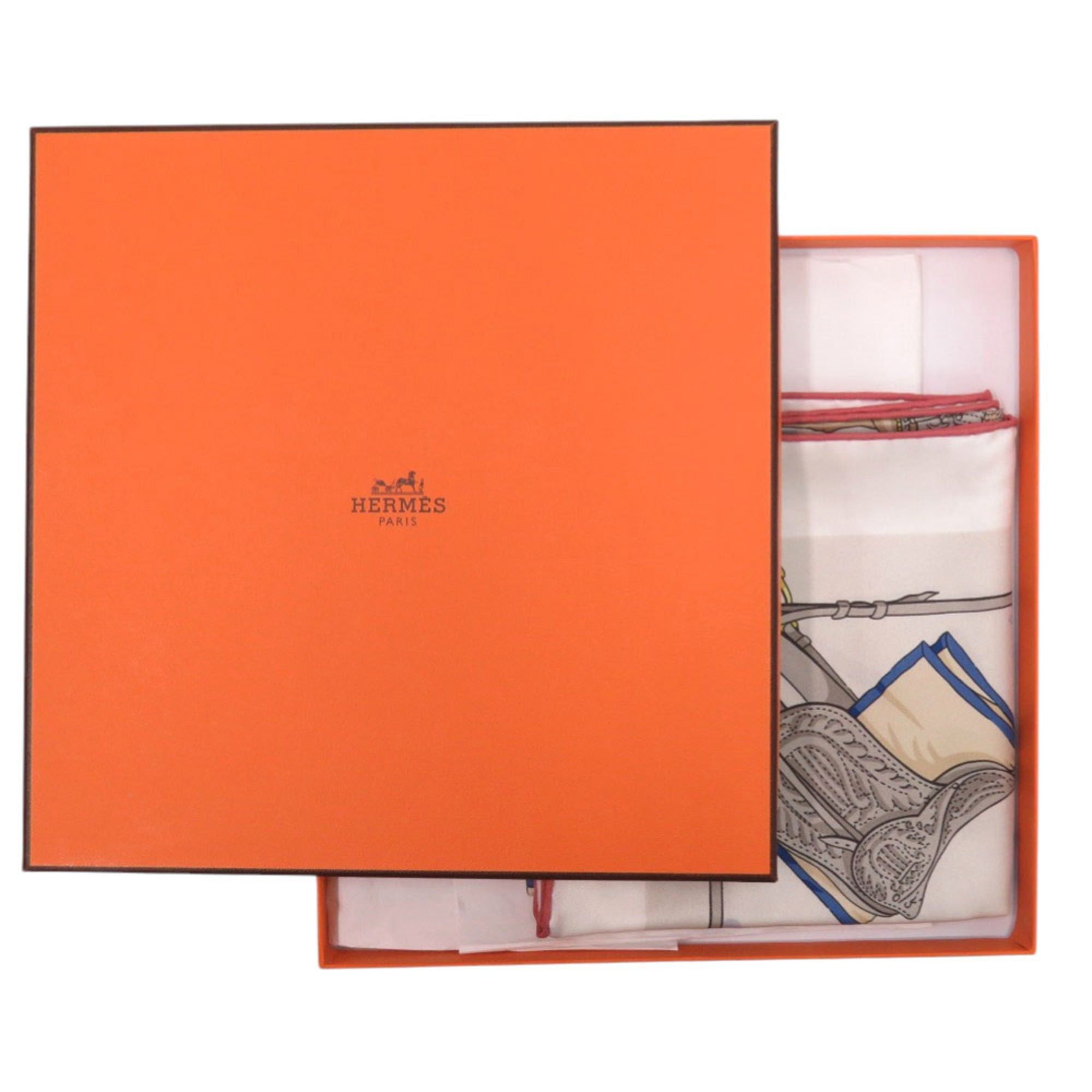 Hermes Like new Hermès Carré 70, Elegant Horsewear, Silk Griperle Bois de Rose Ardoise Scarf, 0215HERMES Size ONE SIZE - 2 Thumbnail