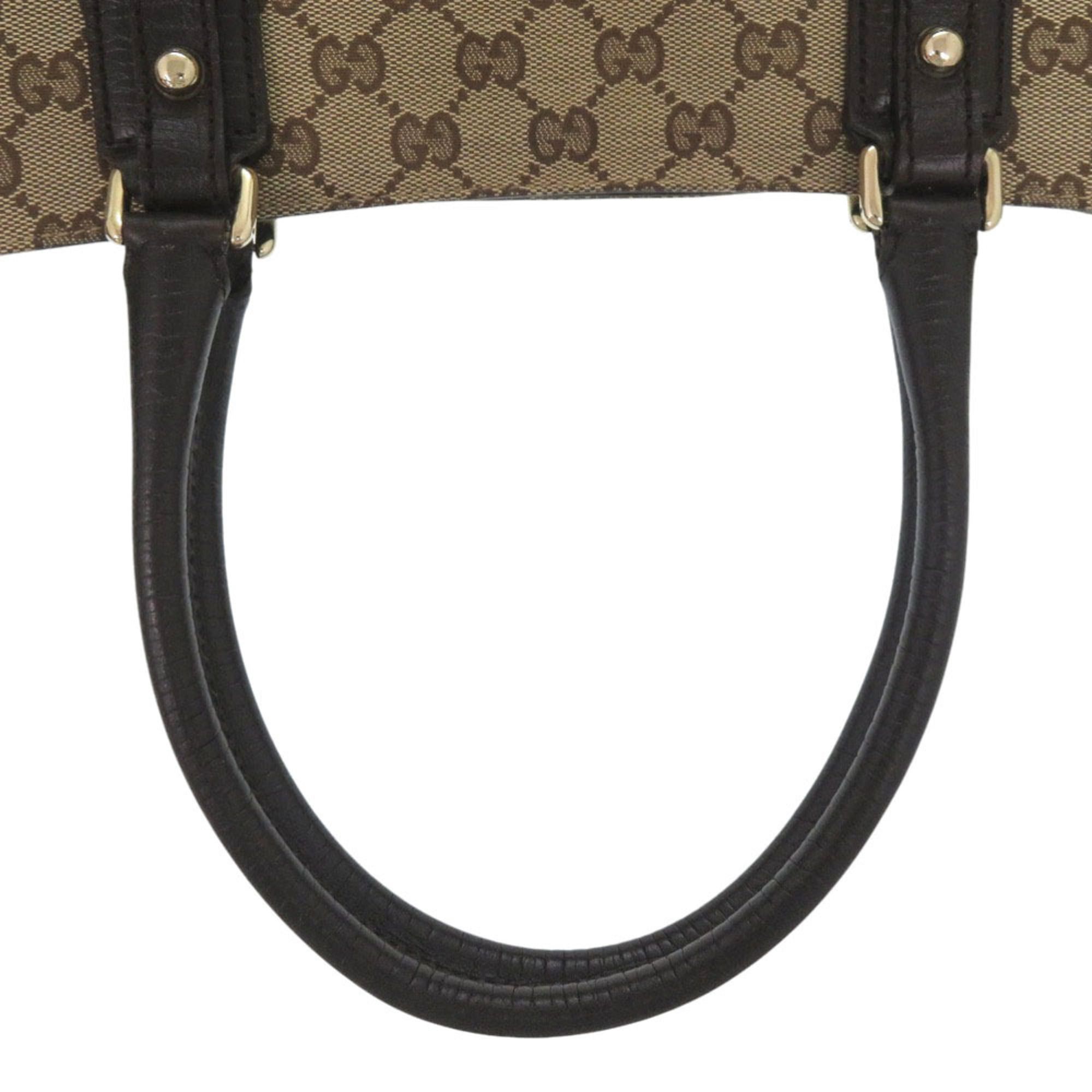 Gucci Excellent condition Gucci Horsebit tote bag, Sherry line 137385, gold hardware, GG canvas and leather, brown beige shoulder handbag 0710GUCCI Size ONE SIZE - 5 Thumbnail
