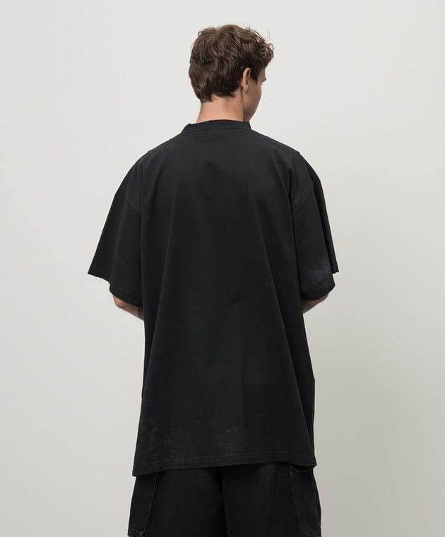 Balenciaga Balenciaga Black 3B Stencil Vintage Jersey Oversized T-shirt Size US XS / EU 42 / 0 - 3 Thumbnail