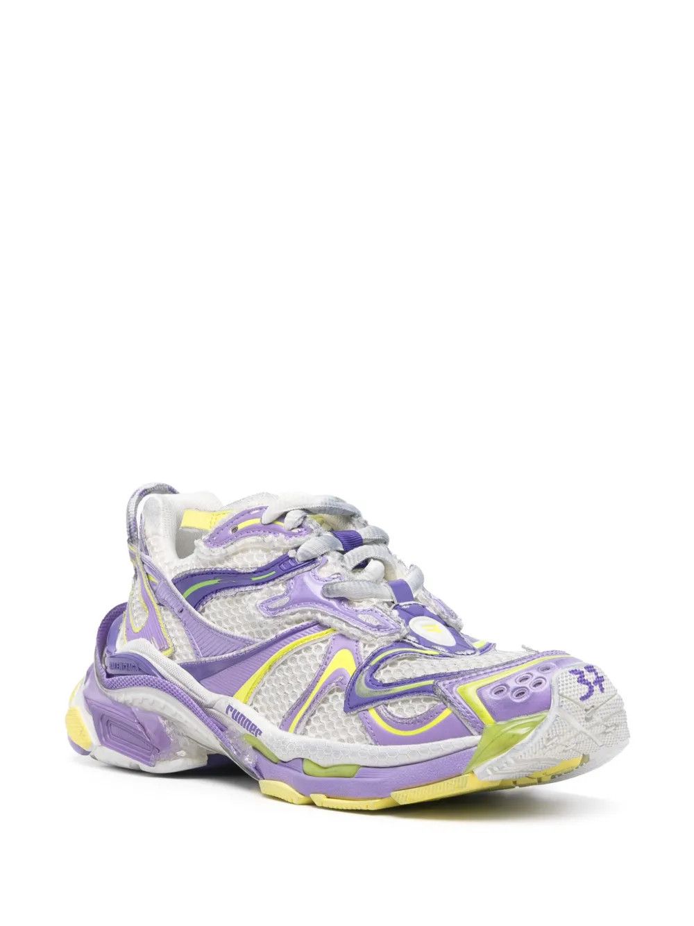 Balenciaga Runner 2.0 sneakers white/purple/green Size US 9 / IT 39 - 2 Thumbnail