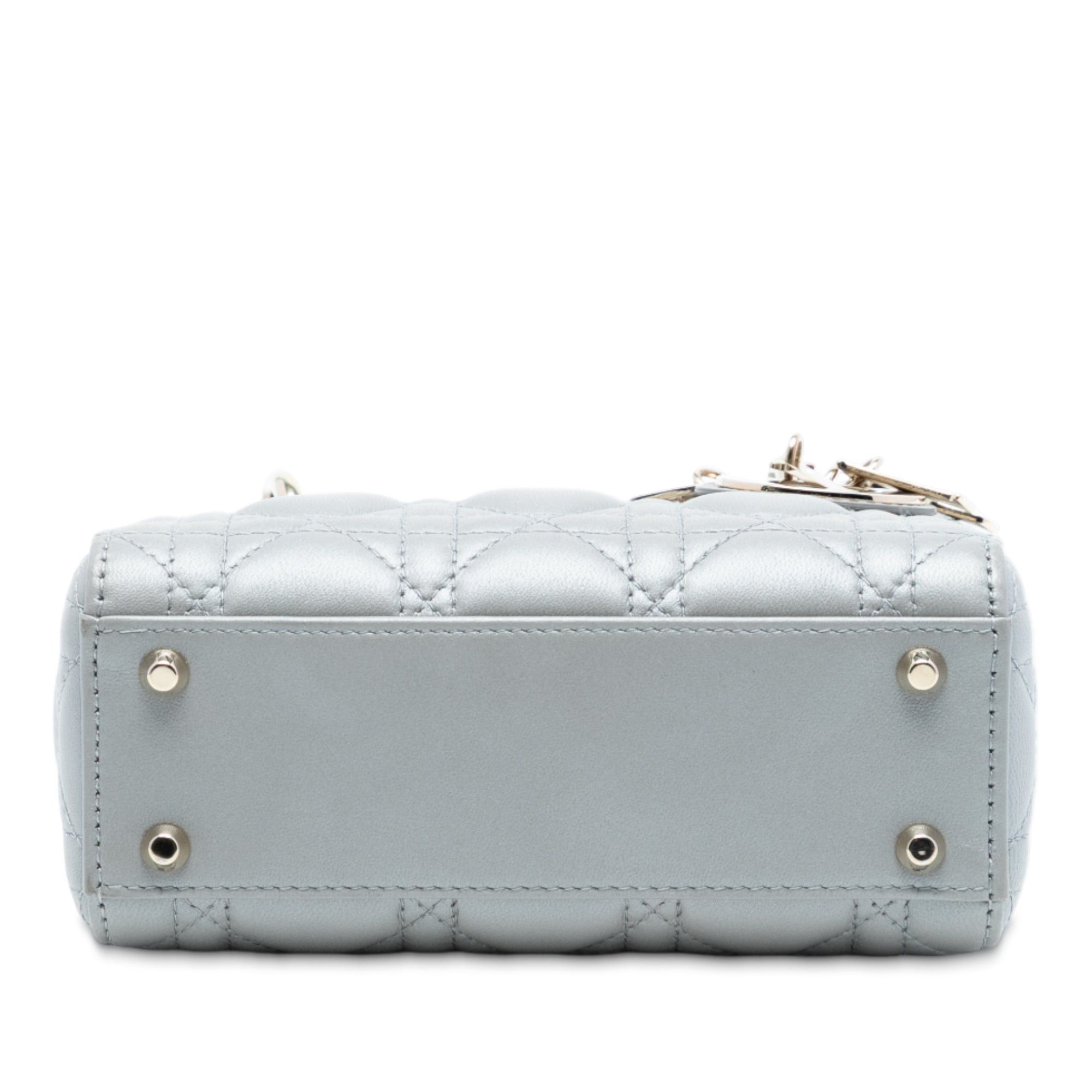 Dior Mini Lambskin Cannage Lady Dior Size ONE SIZE - 3 Thumbnail