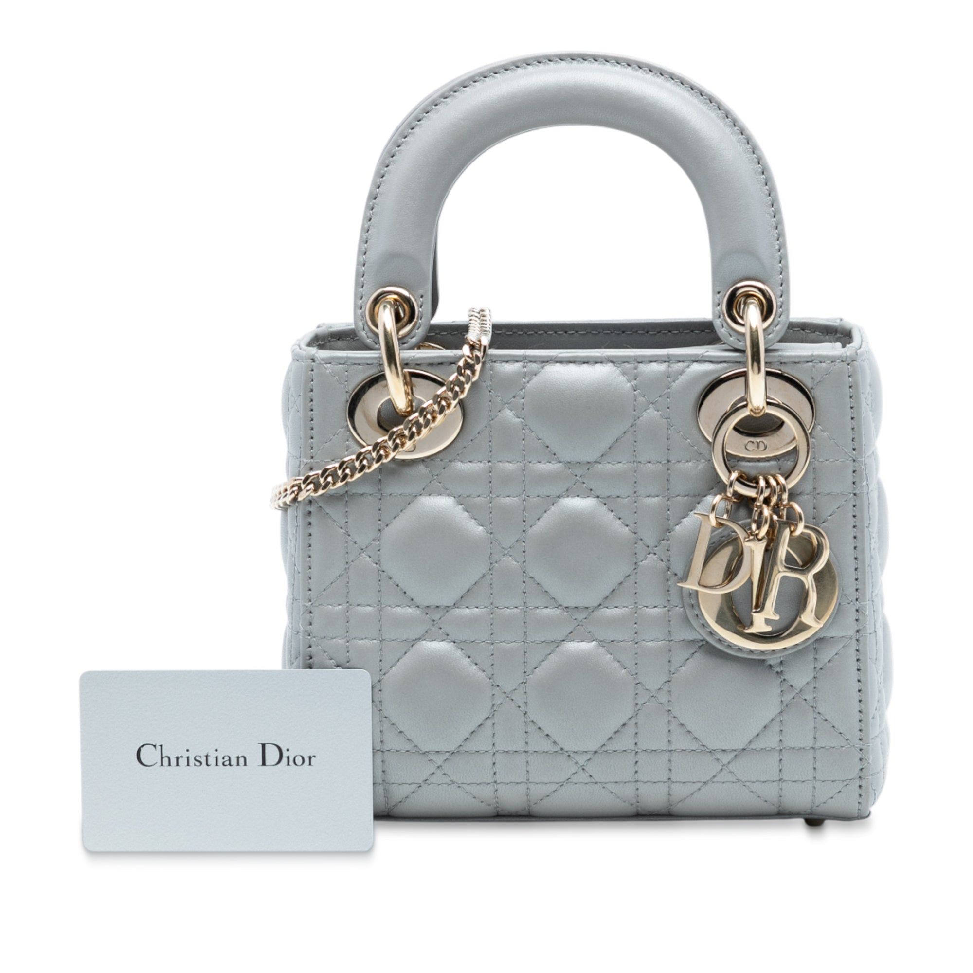 Dior Mini Lambskin Cannage Lady Dior Size ONE SIZE - 8 Thumbnail