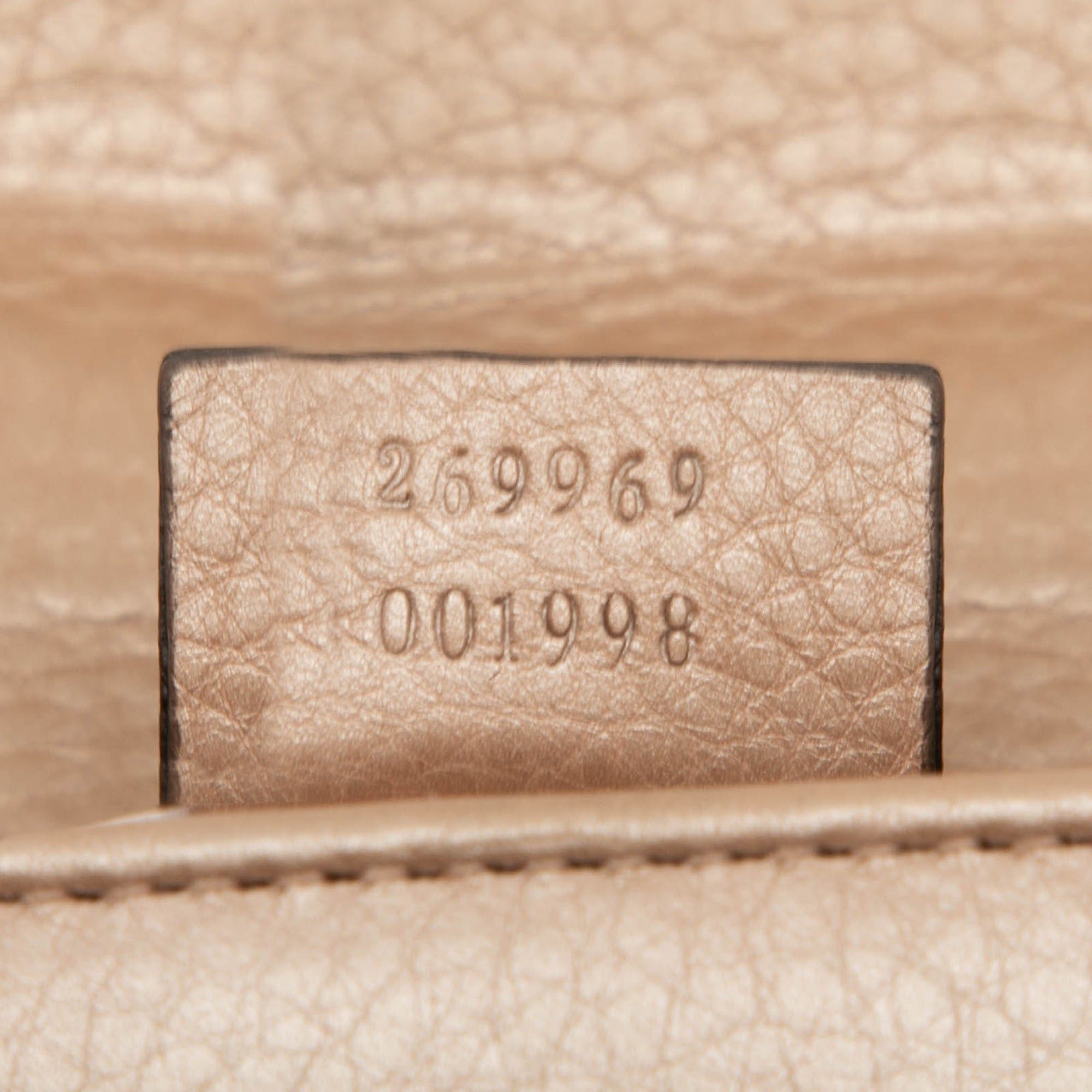Gucci Mini Metallic Calfskin Bamboo Night Size ONE SIZE - 6 Thumbnail