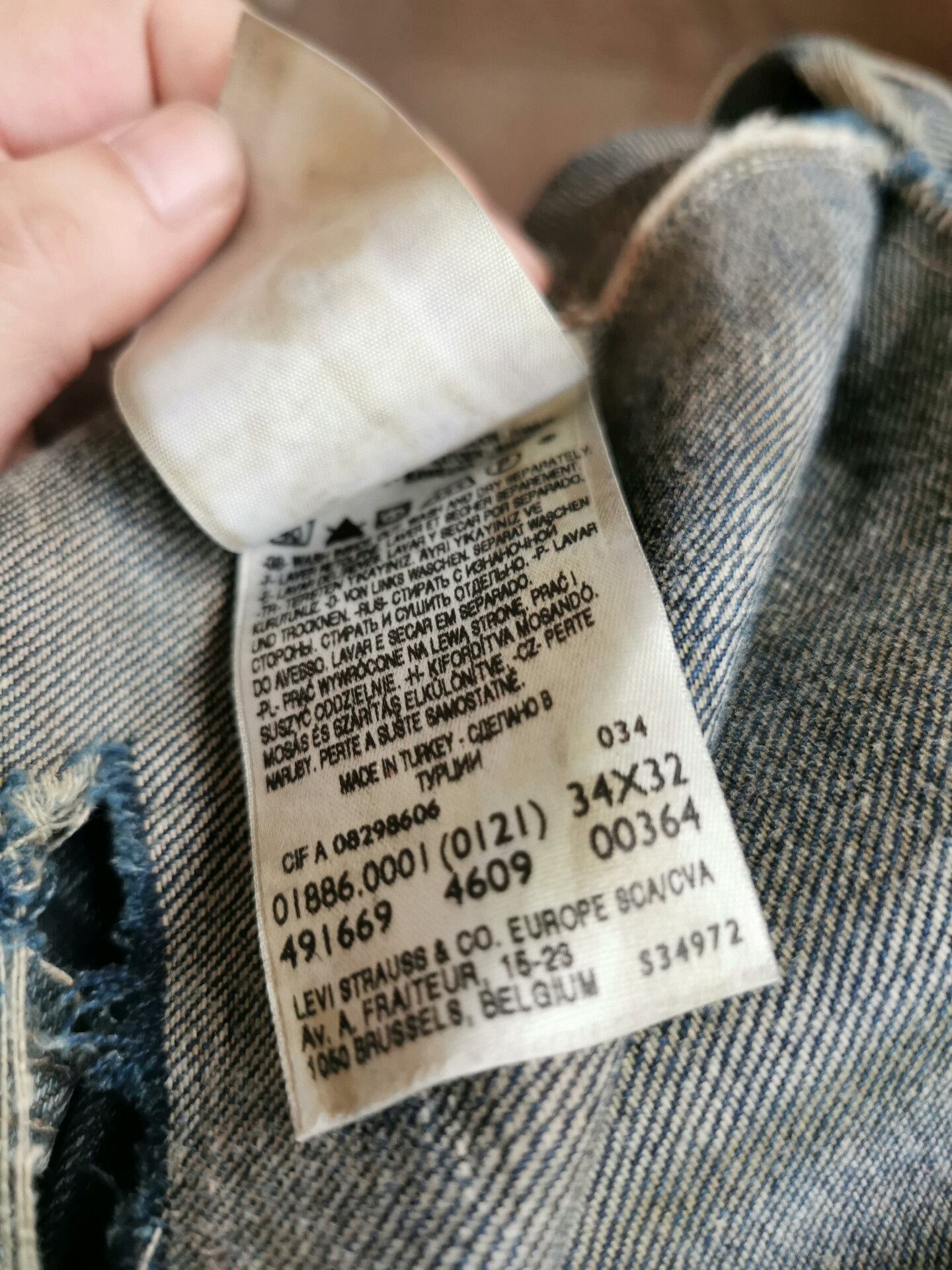 LVC Levi's LVC 1886 Nevada Patch Denim Size US 34 / EU 50 - 6 Thumbnail