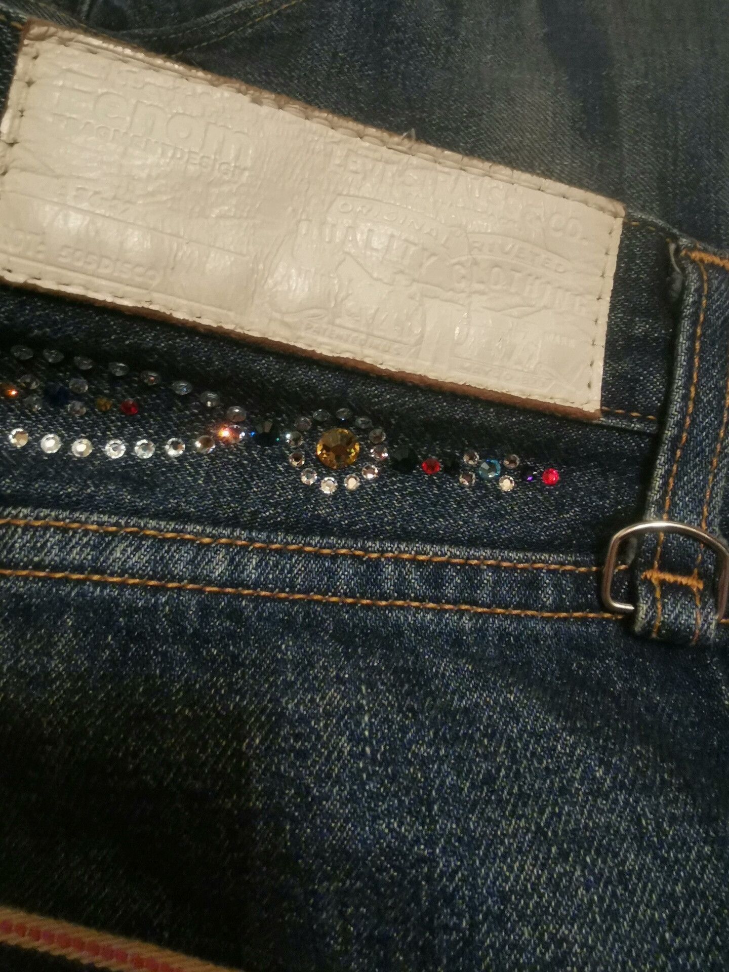 PHENOMENON Fenom Size 34 Colorful Diamond Jeans Size US 34 / EU 50 - 5 Thumbnail