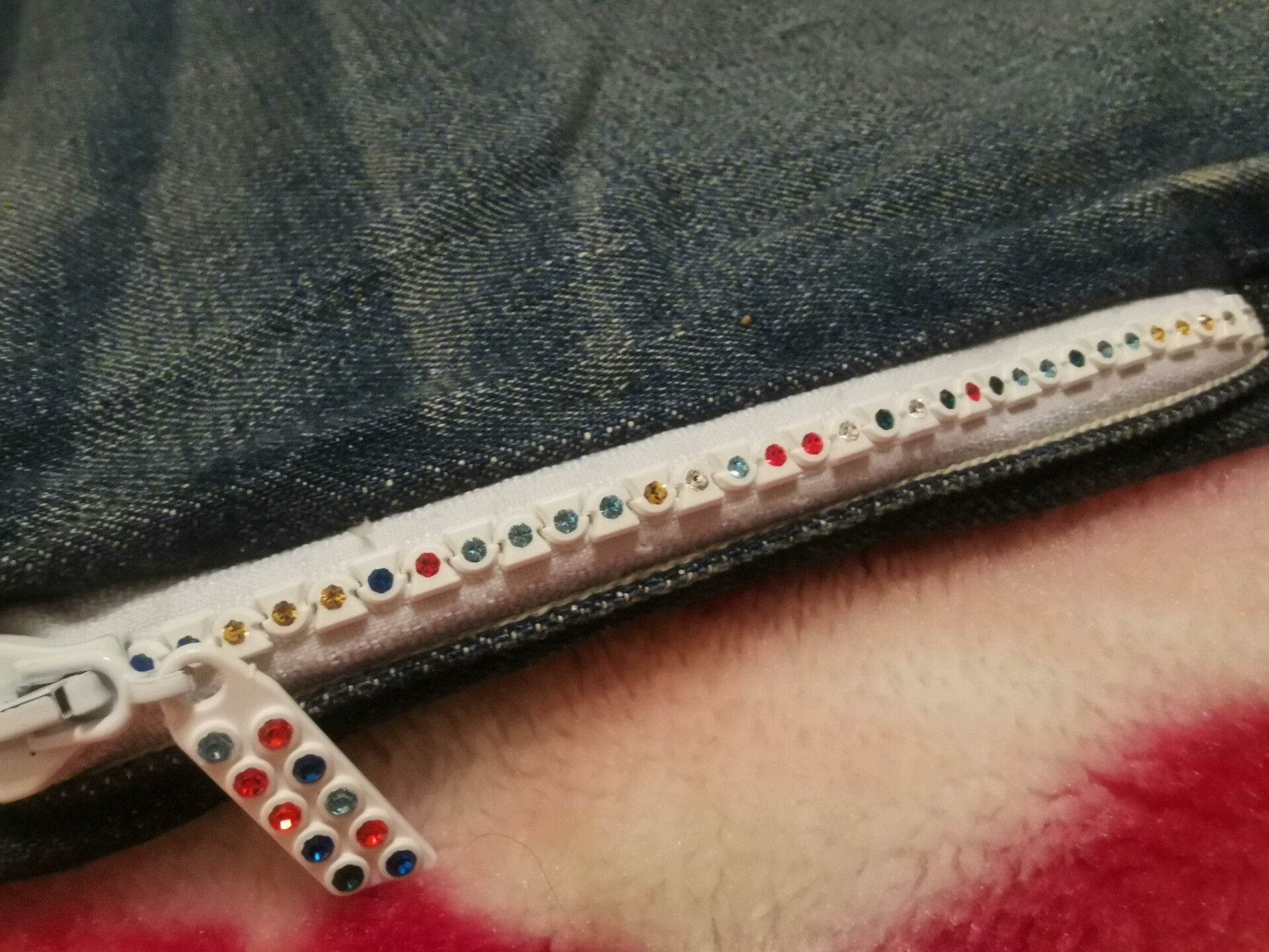 PHENOMENON Fenom Size 34 Colorful Diamond Jeans Size US 34 / EU 50 - 4 Thumbnail