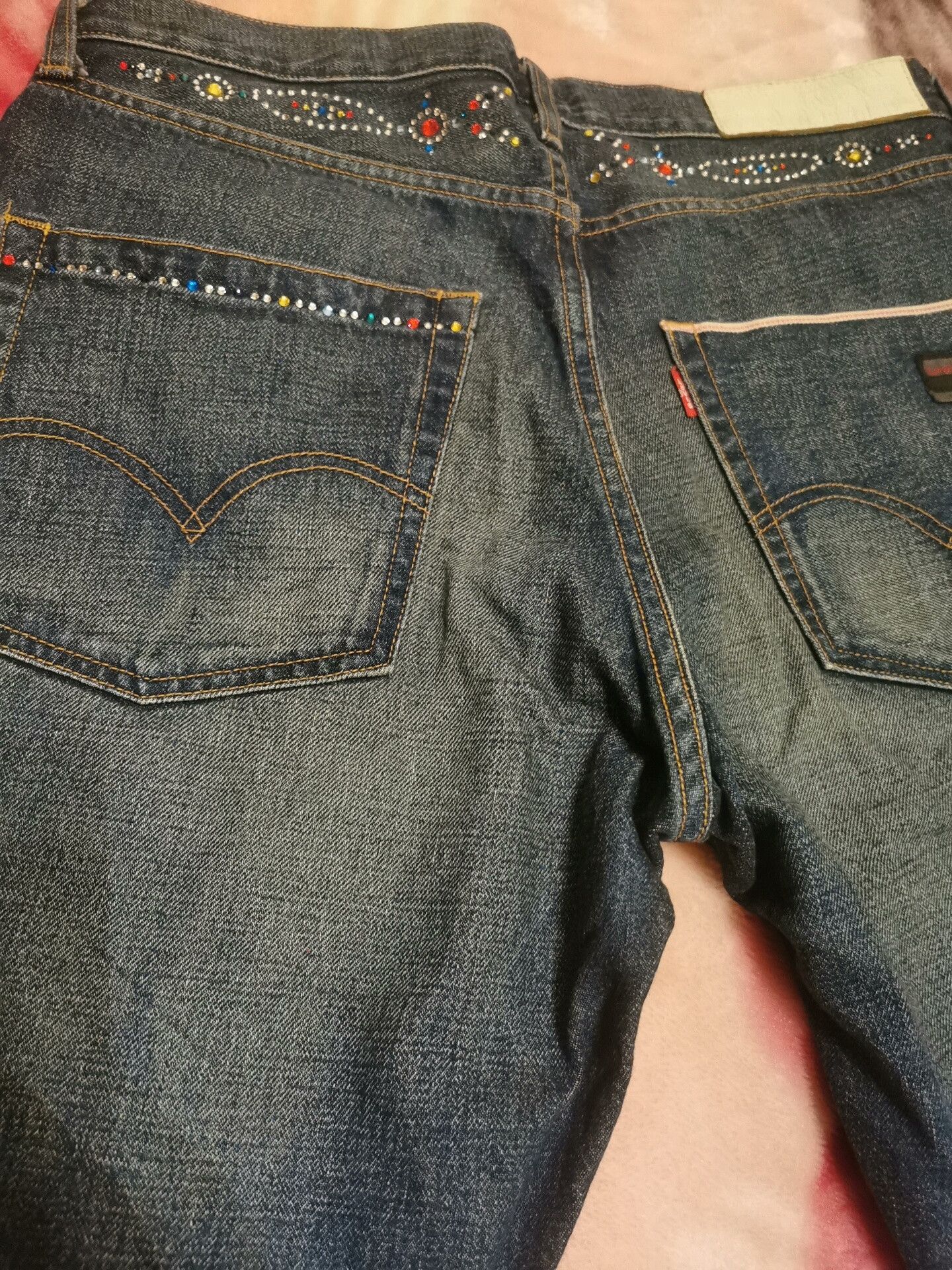PHENOMENON Fenom Size 34 Colorful Diamond Jeans Size US 34 / EU 50 - 3 Thumbnail