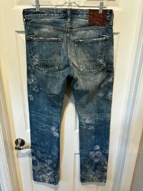 Prps Purple Product Noir Distressed Patch Jeans Size US 32 / EU 48 - 2 Thumbnail