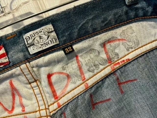 Prps Purple Product Noir Distressed Patch Jeans Size US 32 / EU 48 - 3 Thumbnail
