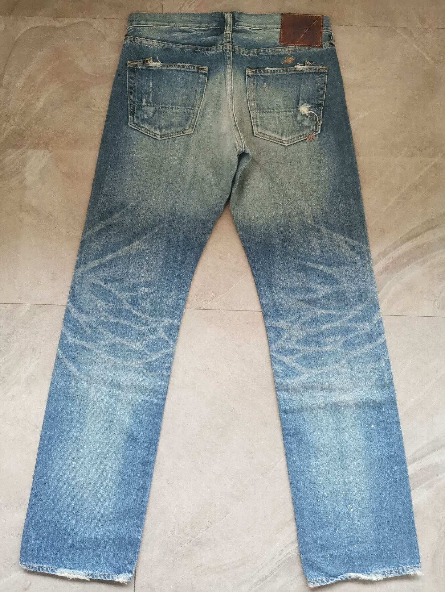 BORO Denim Purple Product Japanese Blanket Patch Jeans Size US 32 / EU 48 - 2 Thumbnail