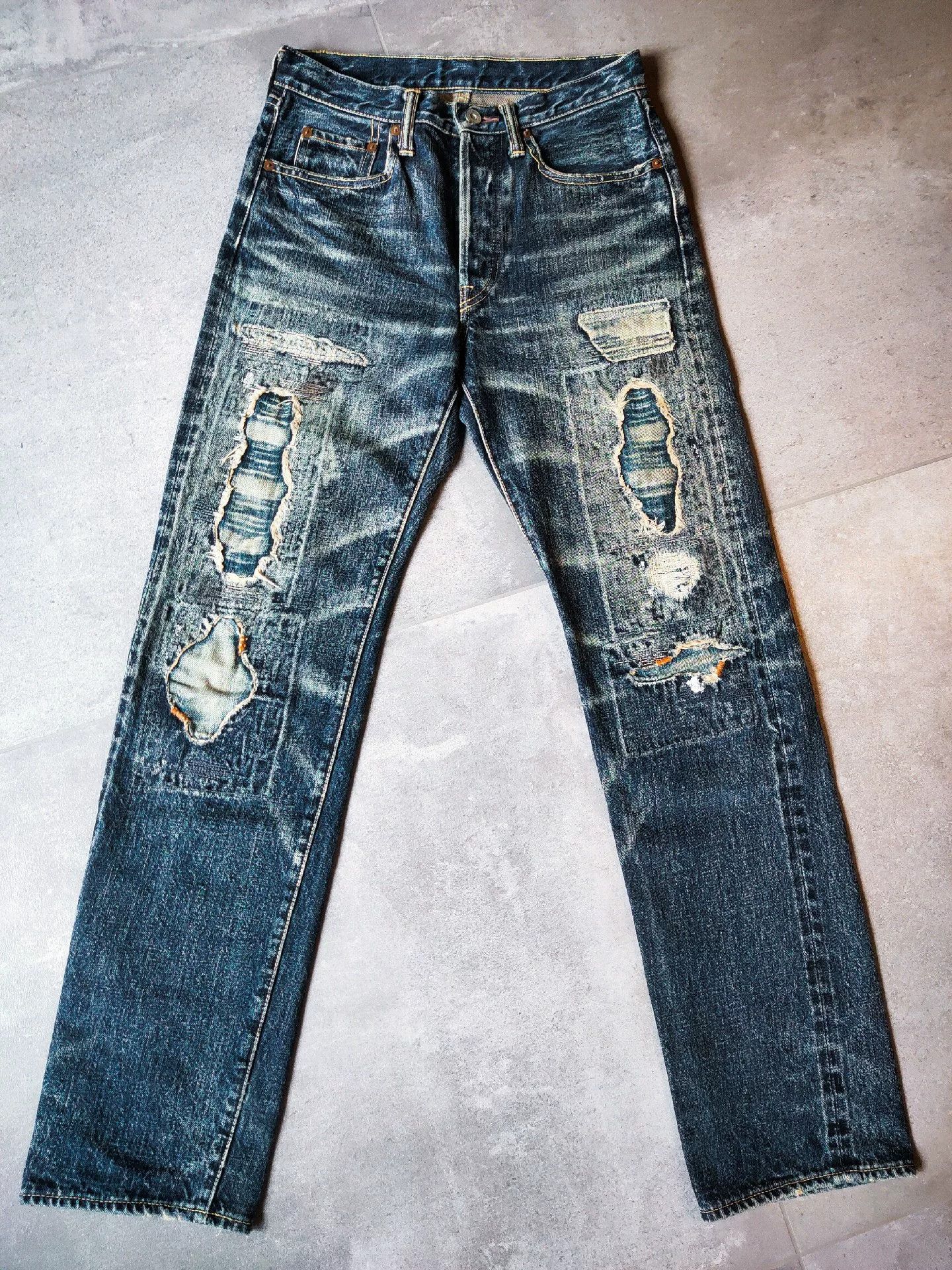 Kapital Kapital Vintage Washed Blue Jeans Size US 39 - 2 Thumbnail
