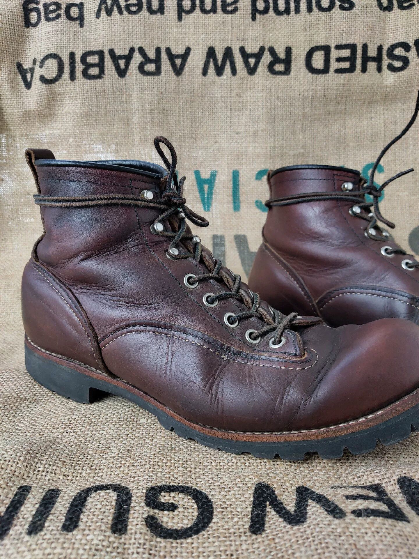 Red Wing Red Wing Lychee Leather Old Boots Size US 10 / EU 43 - 3 Thumbnail