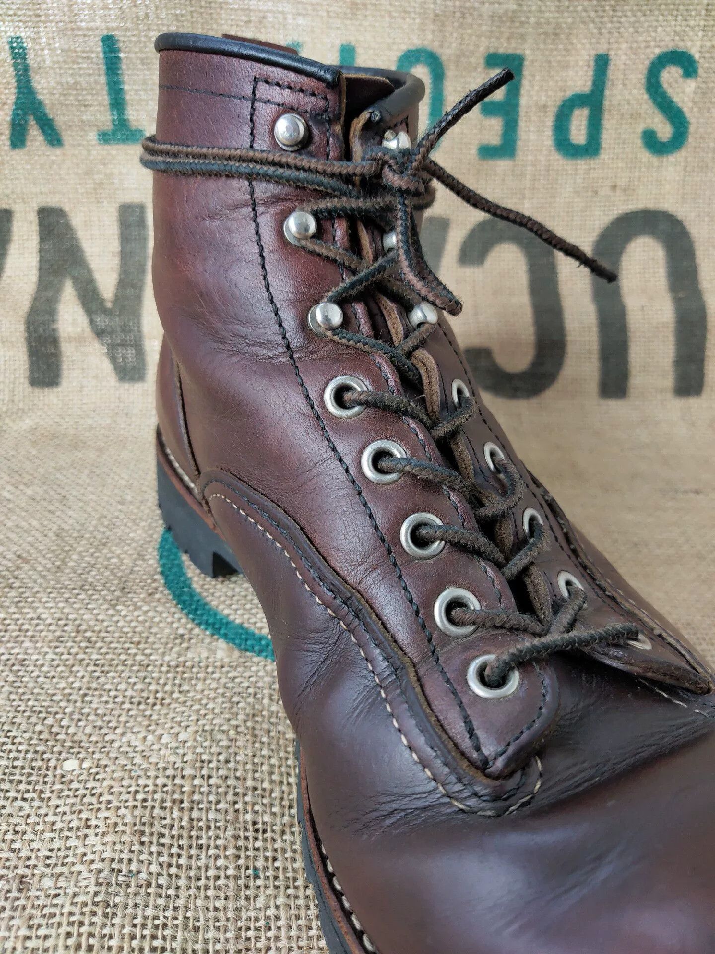 Red Wing Red Wing Lychee Leather Old Boots Size US 10 / EU 43 - 4 Thumbnail